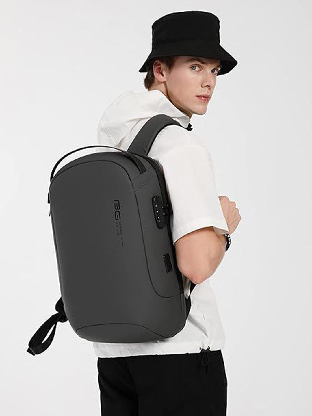 Red Lemon Unisex Swiss Alpine Waterproof Anti-Theft Travel Laptop Backpack with USB & Lock