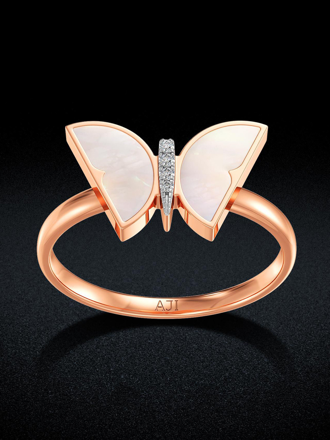 Joyalukkas White Flutter Diamond Ring