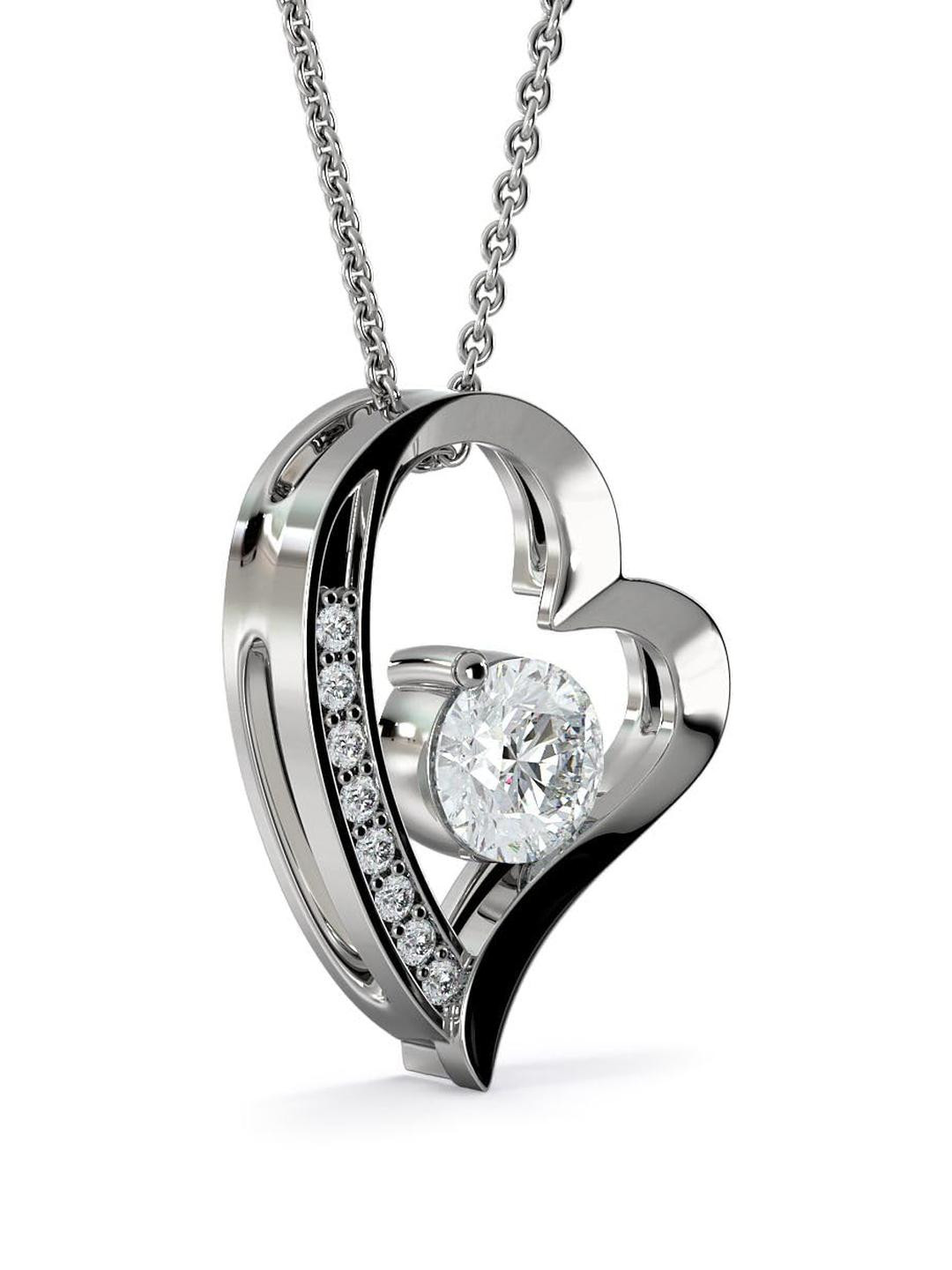 Sterling Silver Gift Mom Necklace, Forever Love To My Mom Gift For Christmas Necklace