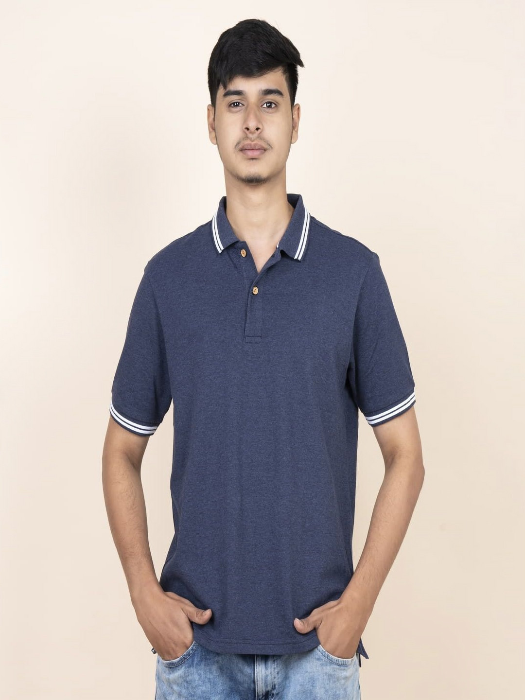 THIRD ELEMENT PET Bottle Recycle Short Sleeves Polo Collar T-Shirt