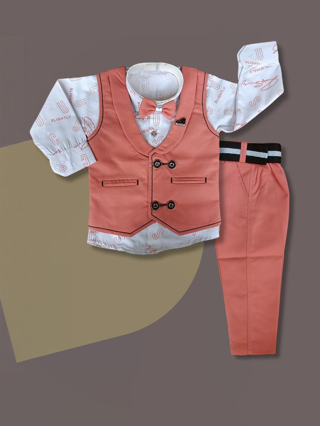 Qutie Ninja Boys Cotton Blend Suits