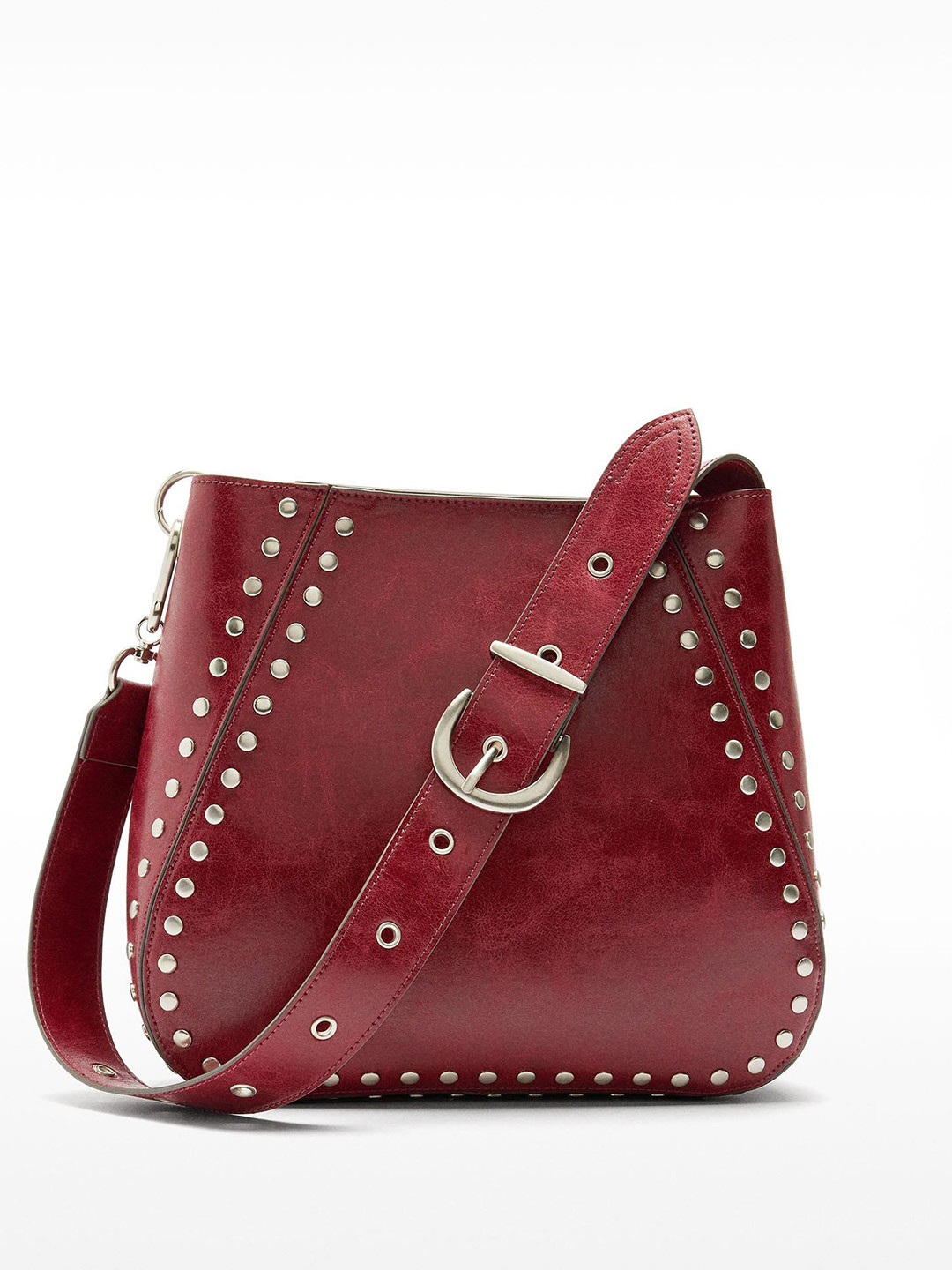 PARFOIS Studded Bucket Shoulder Bag