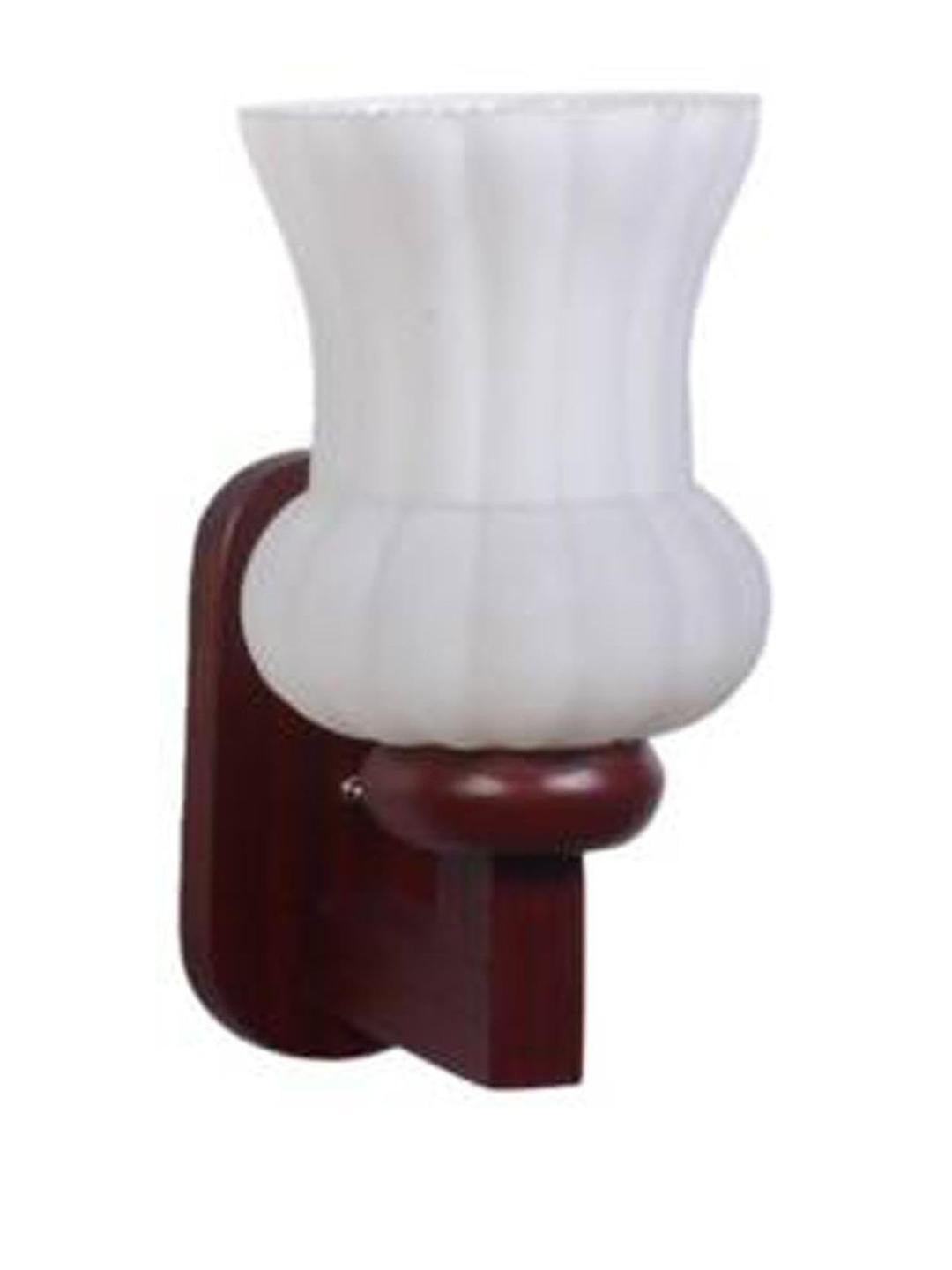 Somil Premium Designer Glass  Wall / Night  Lamp  Elegant  & Stylish Dcor Accent for Modern Interiors, color, White, Size:- 19 X 27 X 30 CM