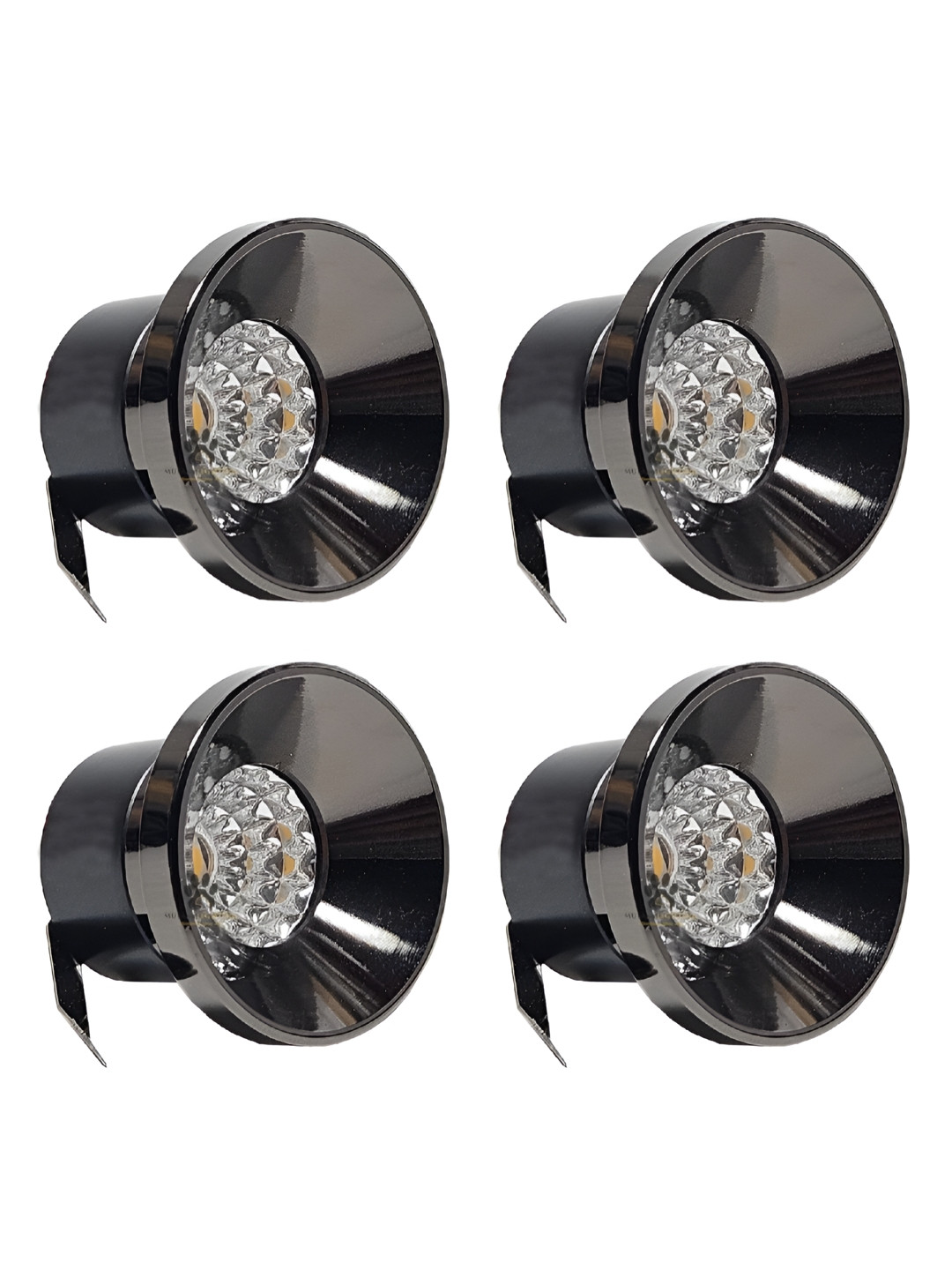 Mufasa Black & Silver 4 Pieces Cylinder Shaped Ceiling Lamps