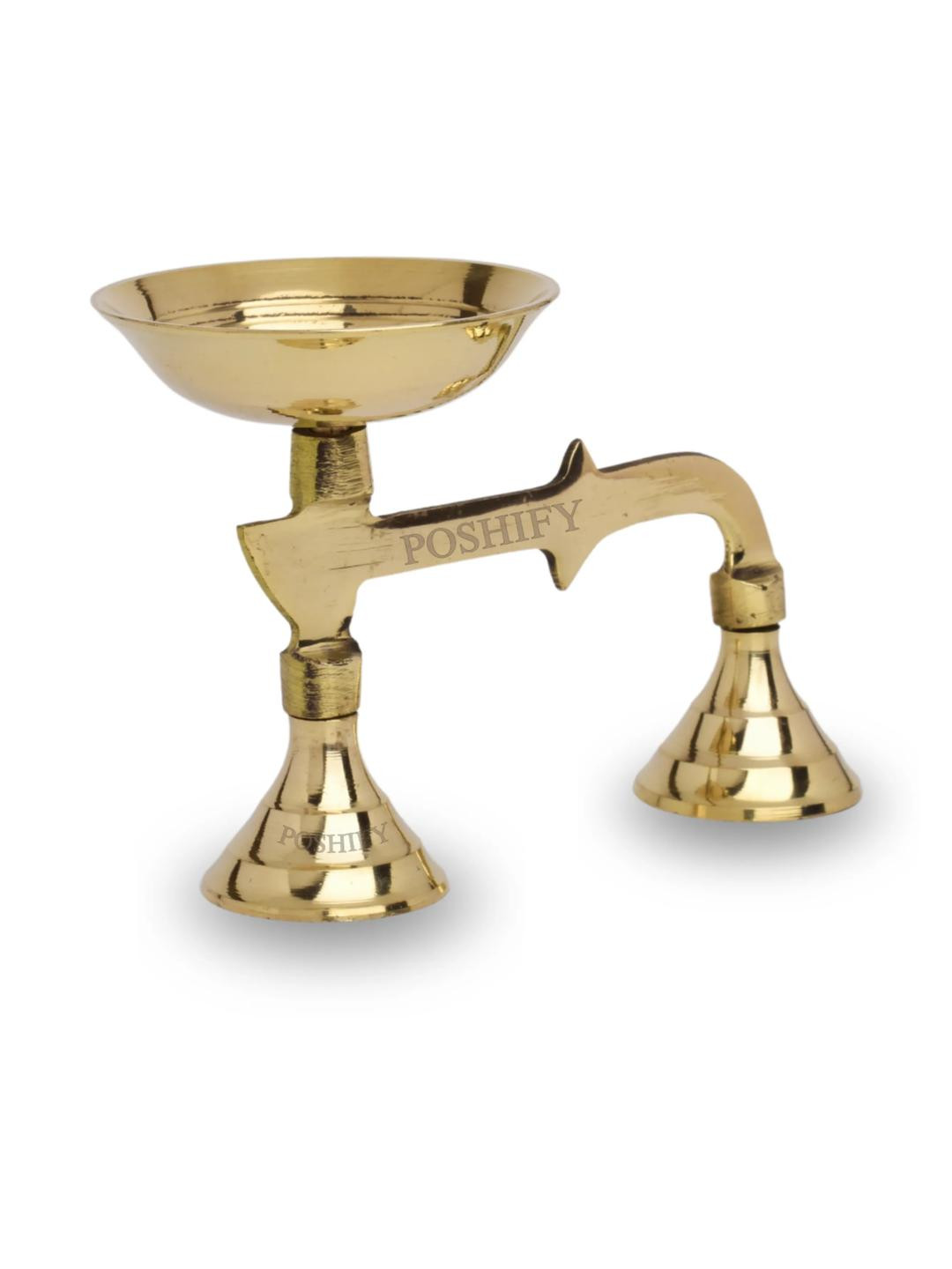 POSHIFY Brass Dhoop Kal (special) - Luxury   Puja Essentials