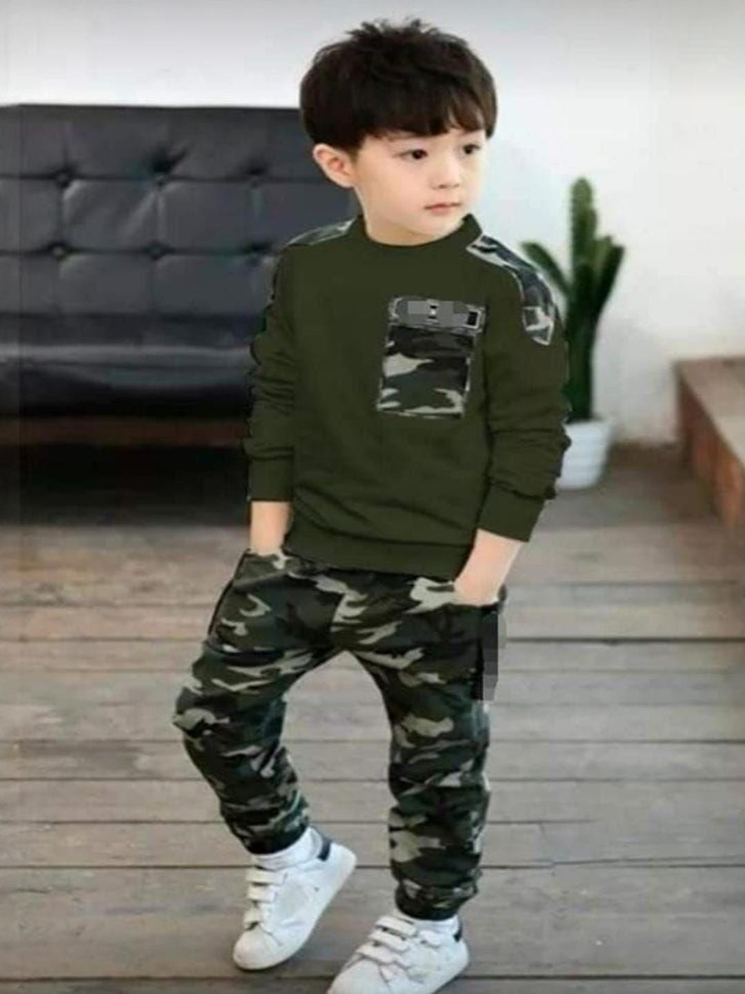 BLOOD PANTHER Kids-Unisex Cotton Blend Clothing Set