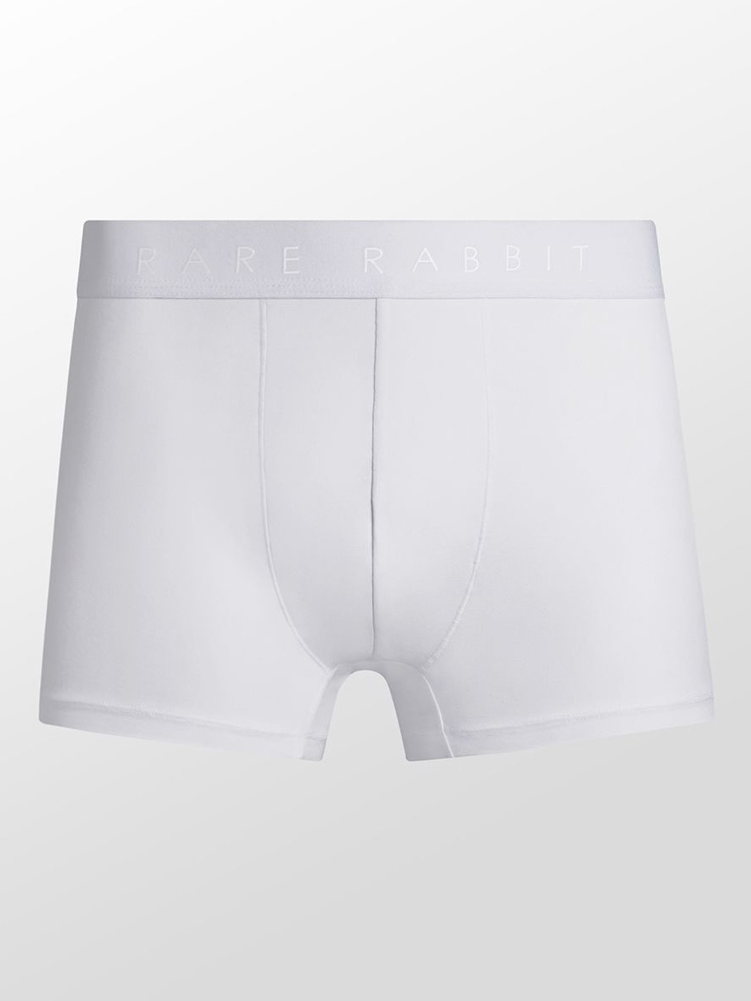 RARE RABBIT Men Cotton Stretch Short Trunk CLOSE PRIMARY WHITE