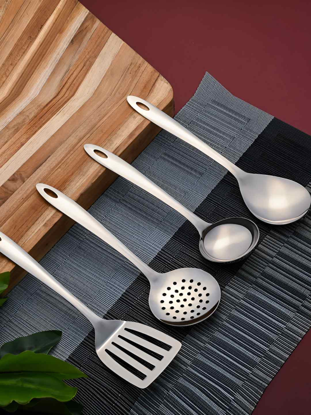 FNS 5 Pieces Stainless Steel Serving Spoons