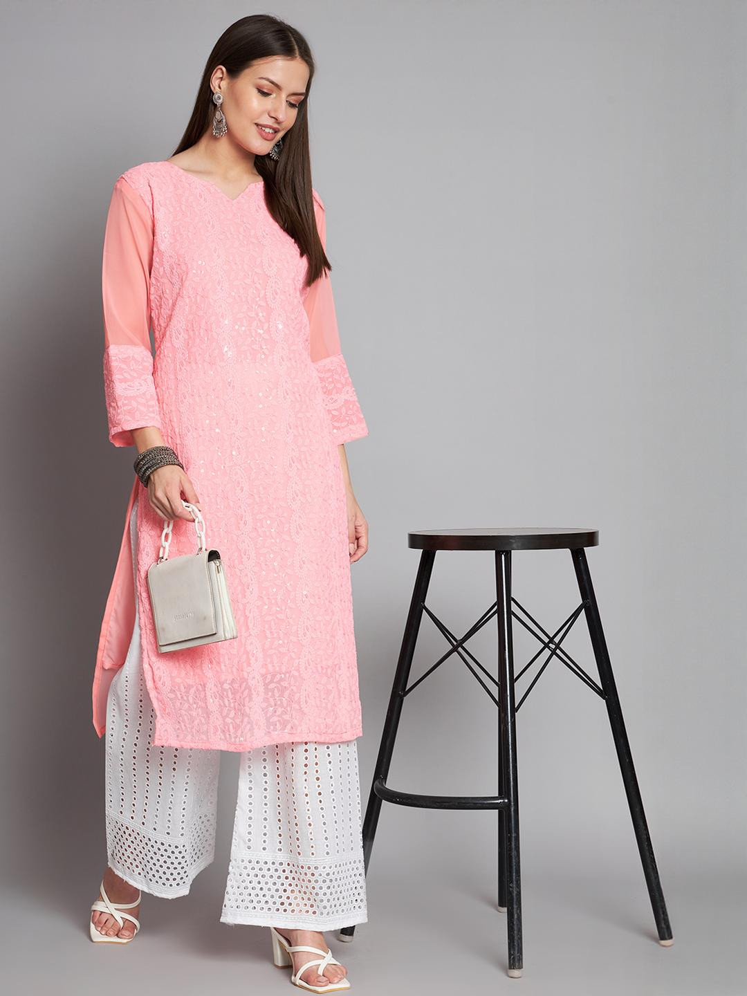 Umoly Embroidered Chikankari Kurtis