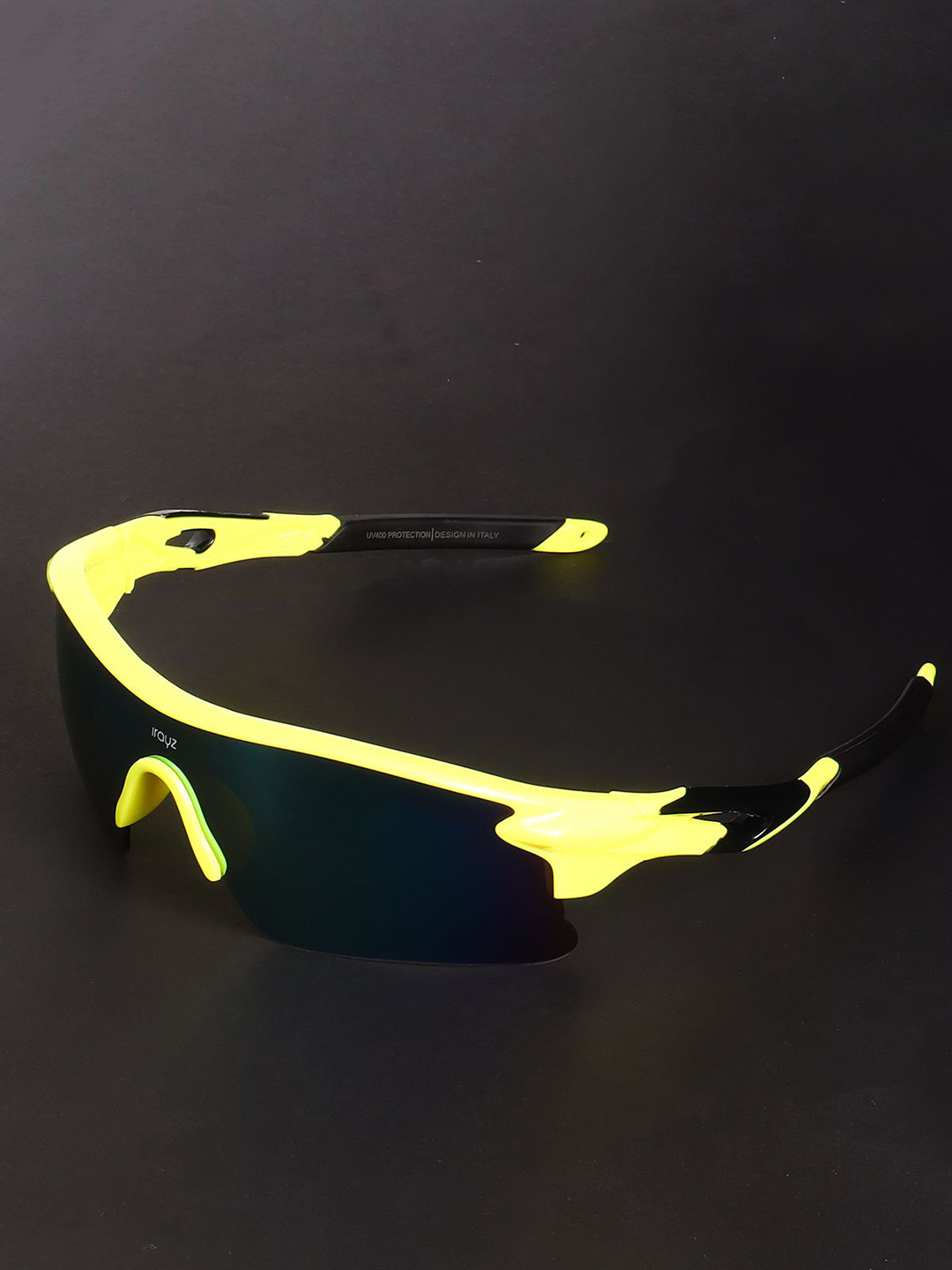 Irayz Men Half Rim UV Protected Lens Sports Sunglasses 2020-Yellow