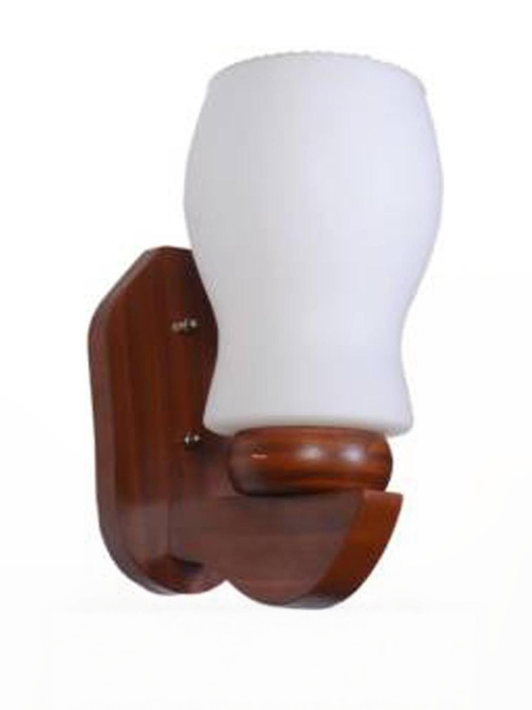 Somil Premium Designer Glass  Wall / Night  Lamp  Elegant  & Stylish Dcor Accent for Modern Interiors, color, White, Size:- 21.5 X 26.5 X 35 CM