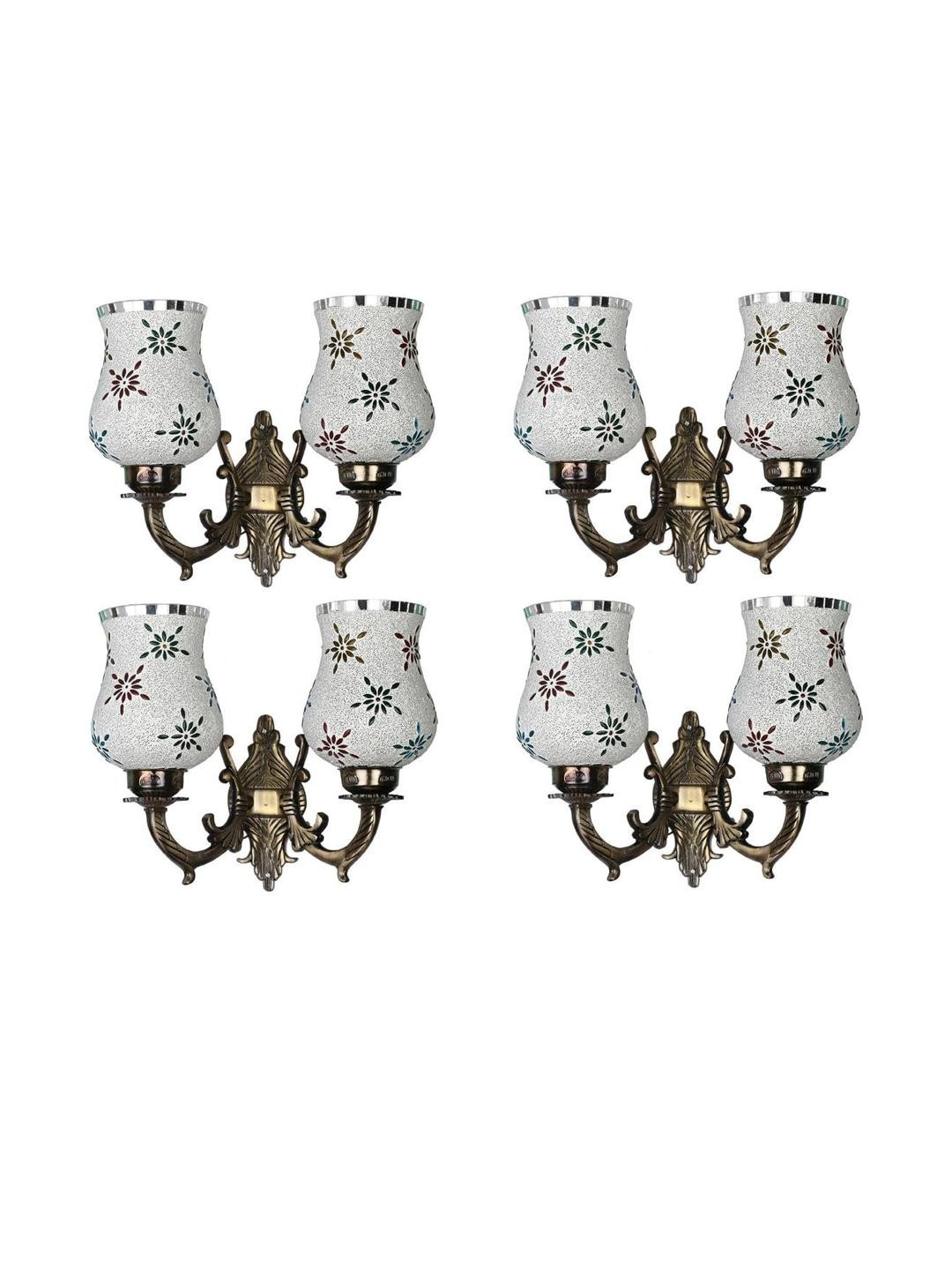 Somil Premium Designer Glass Wall / Night Lamp  Elegant & Stylish Dcor Accent for Modern Interiors, color- Multicolor- Size, 21.5 X 29 X 37 CM