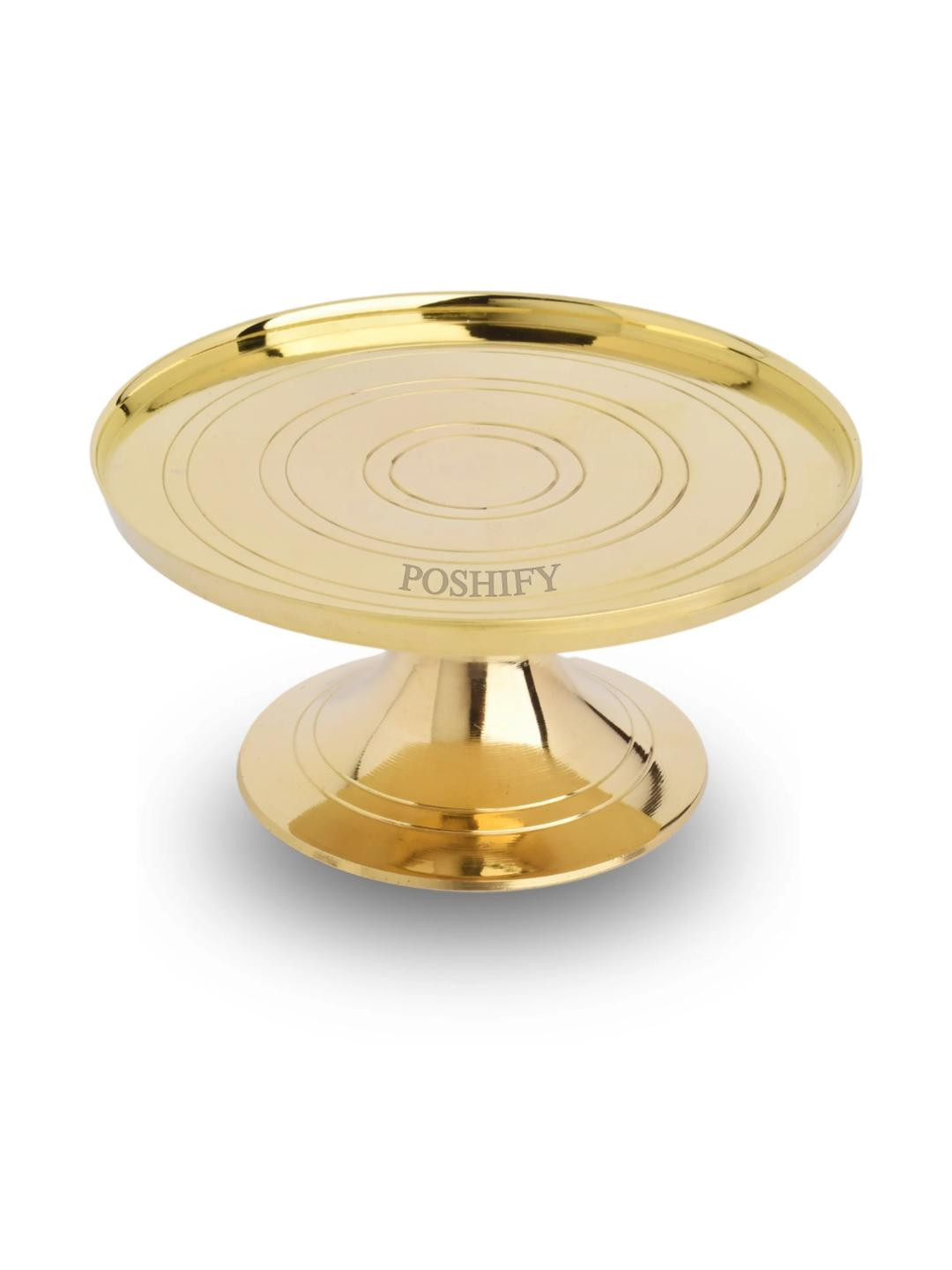 POSHIFY Mukali Special - Elegant Brass Diya/Murti Stool