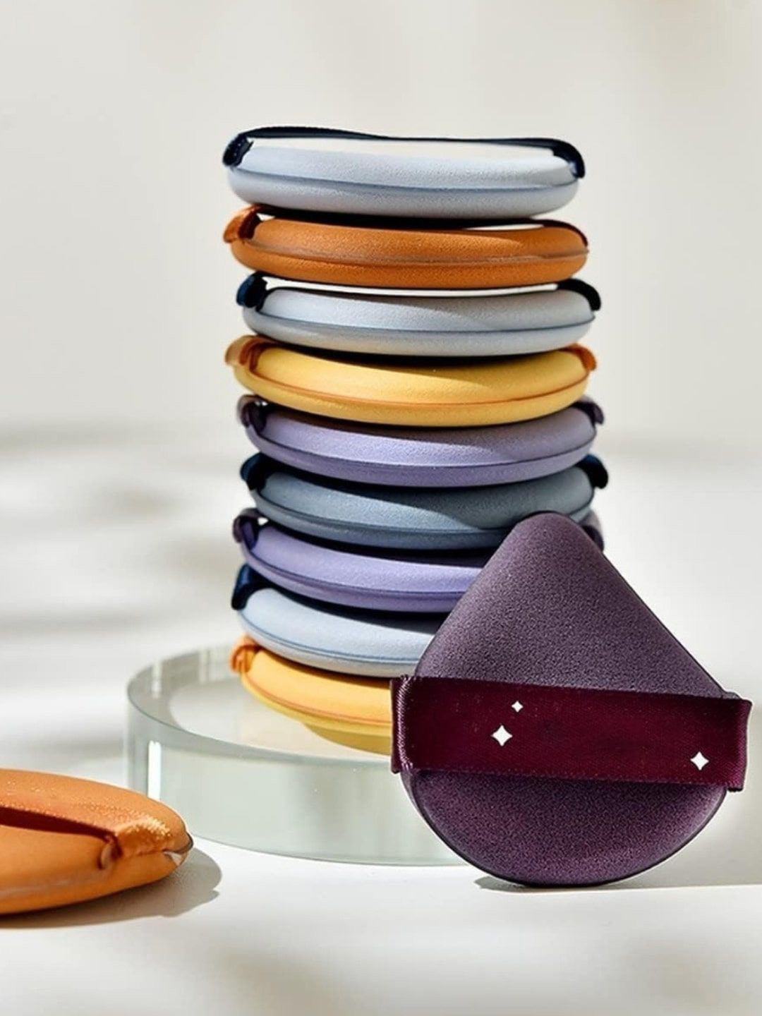 FEELHIGH Set Of 7 Beauty Blender With Storage Box Makeup Sponges