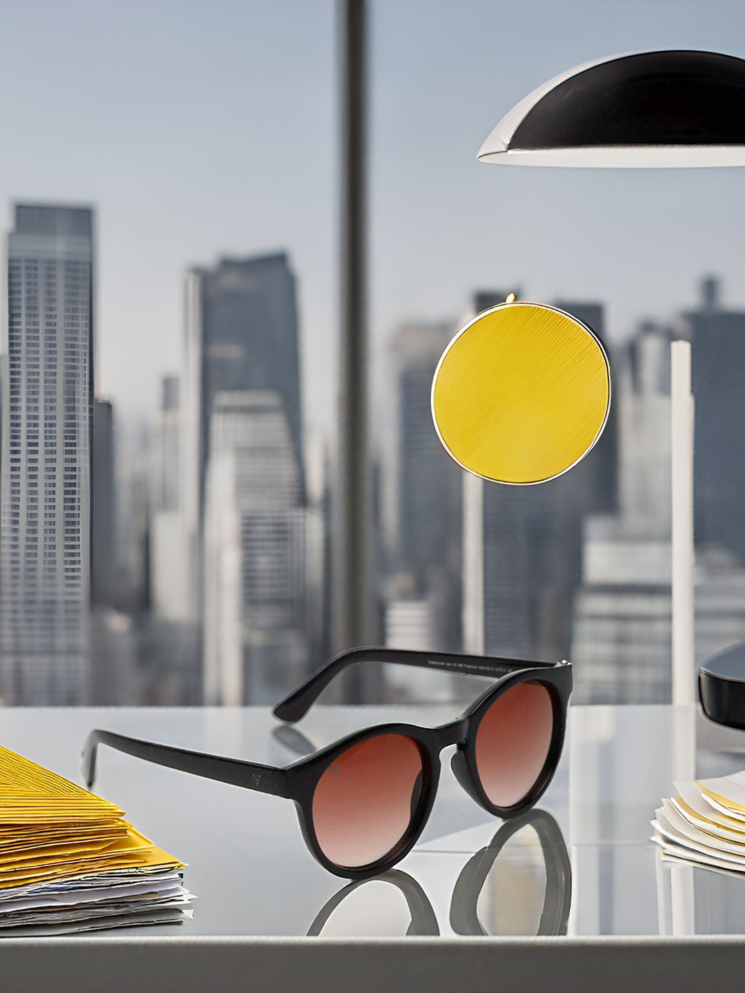 SUNNIES Unisex Round Sunglasses with UV Protected Lens NS-016-C4(A)