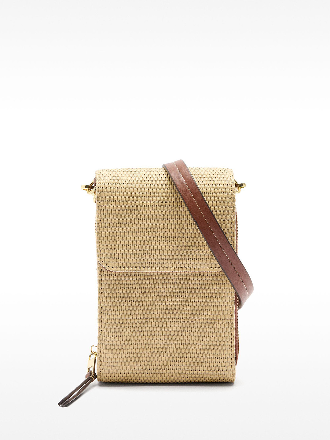 PARFOIS Women Woven Textured Mobile Pouch