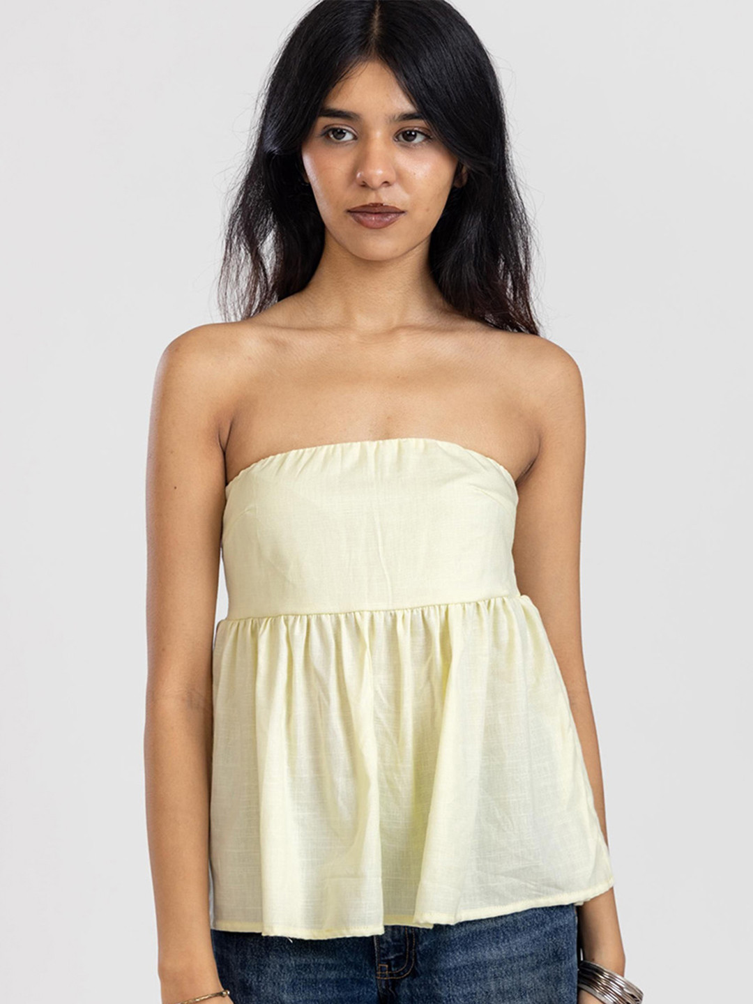 Past Modern Women Cotton Tube Top