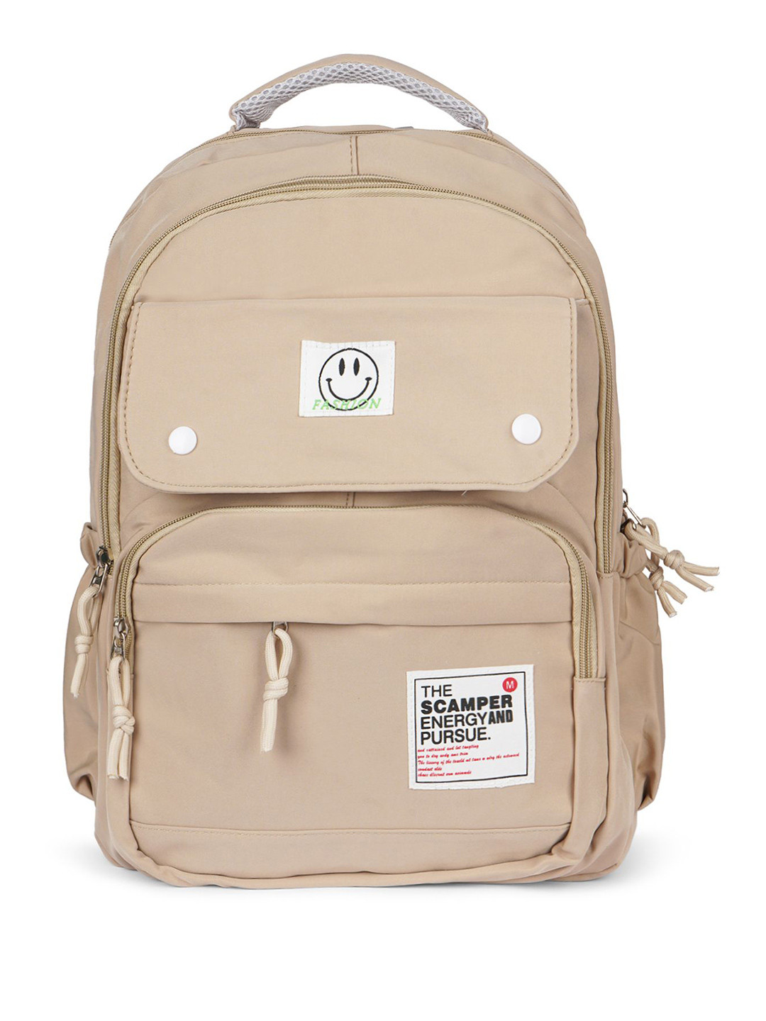 Kids On Board Typography Monochrome Lightweight Water Resistance Backpack