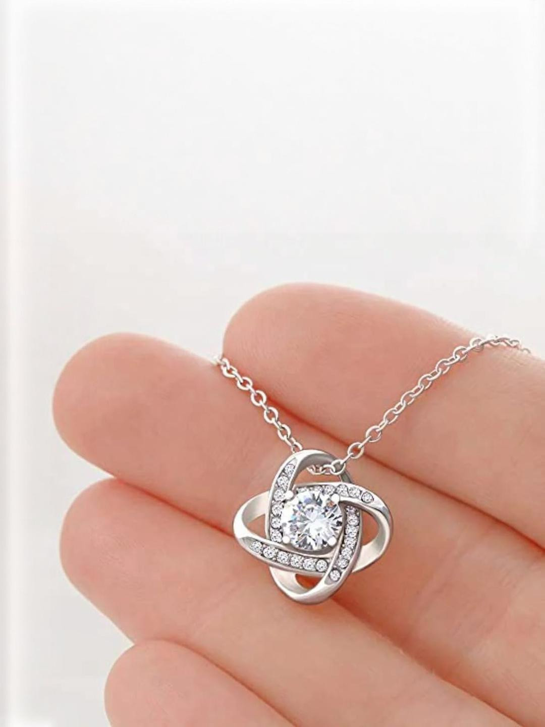 Silver Gift Sister Necklace, To My Sister Necklace Gift Trust The Most Is You
