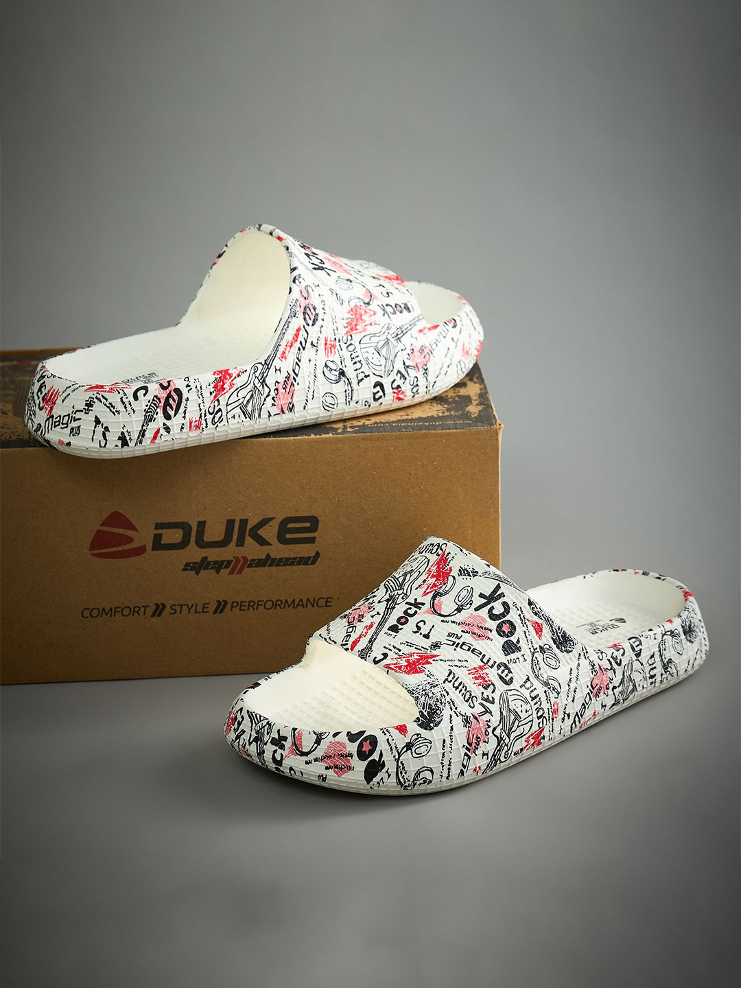 Duke Men Printed StreetWalk Sliders