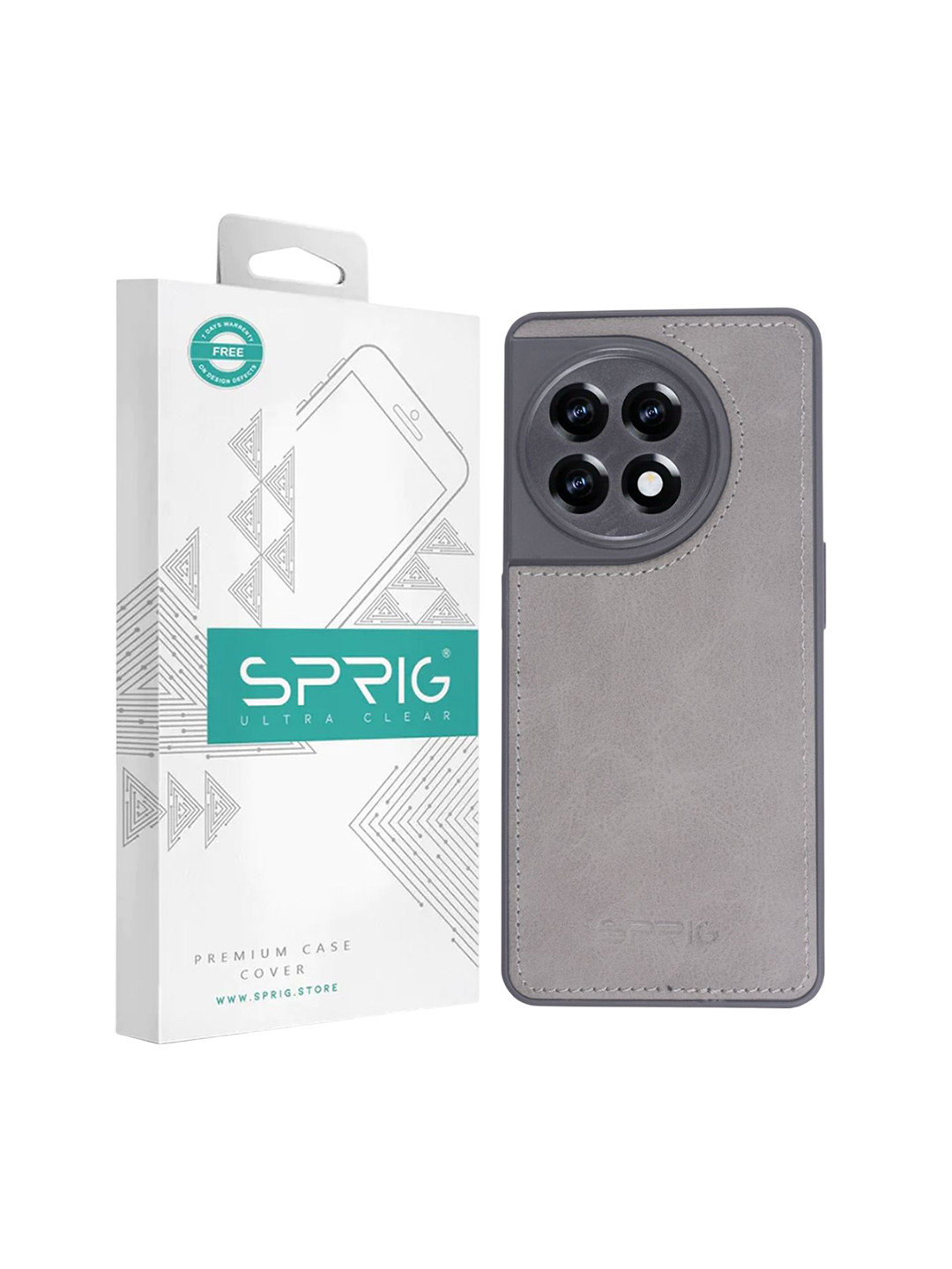 SPRIG OnePlus 11R 5G Matte PU Leather Back Cover