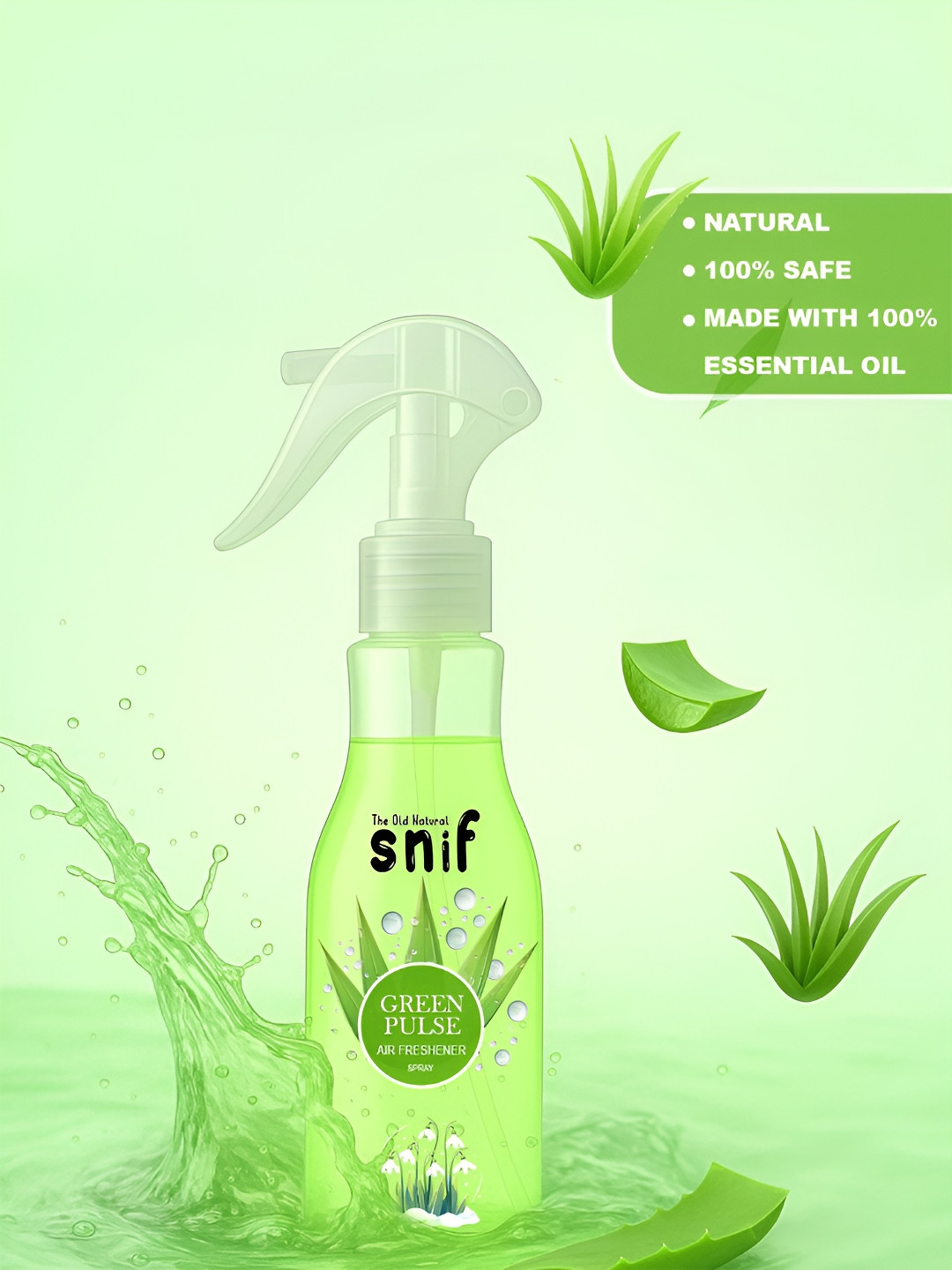 The Old Natural Green Pulse Long Lasting Air Freshener- 200ml