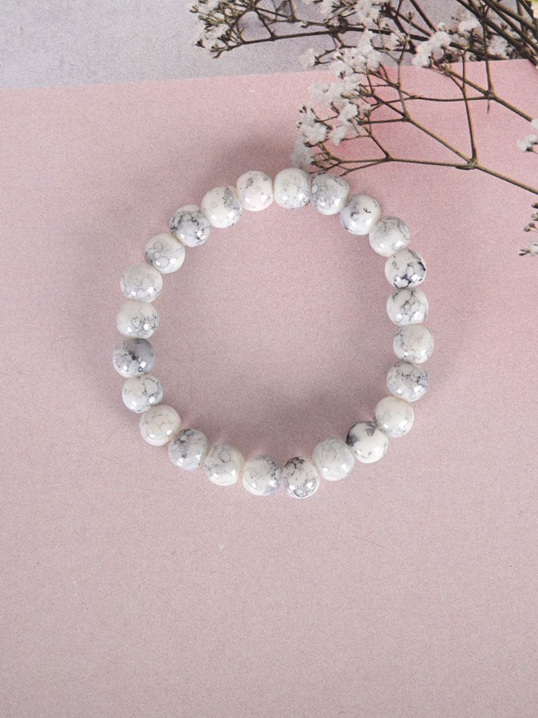 Sangria Unisex Marbel Elasticated Bracelet