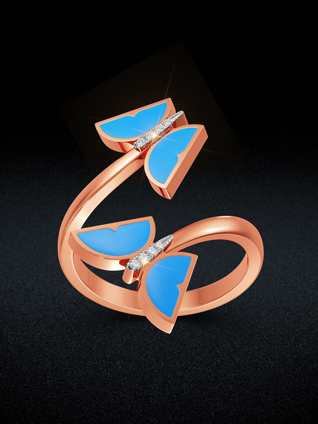 Joyalukkas Celestial Butterfly Diamond Ring