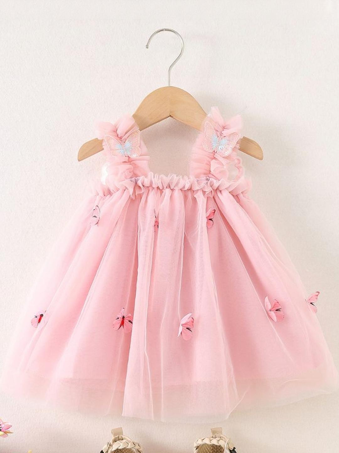 House Of Kids Girls Beautiful Butterfly Applique Party Dress