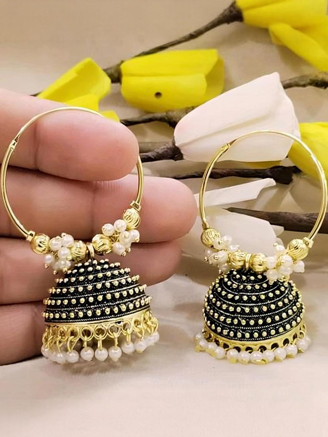 Grace Collections Women Ethnic Baali Jhumkas Earrings
