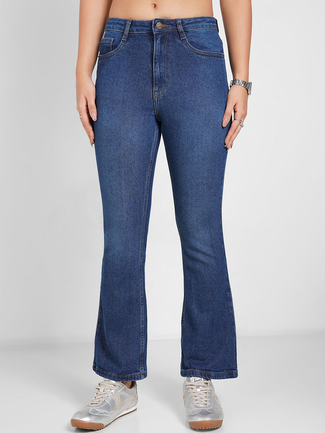 SF JEANS by Pantaloons Women Flared Low-Rise Jeans