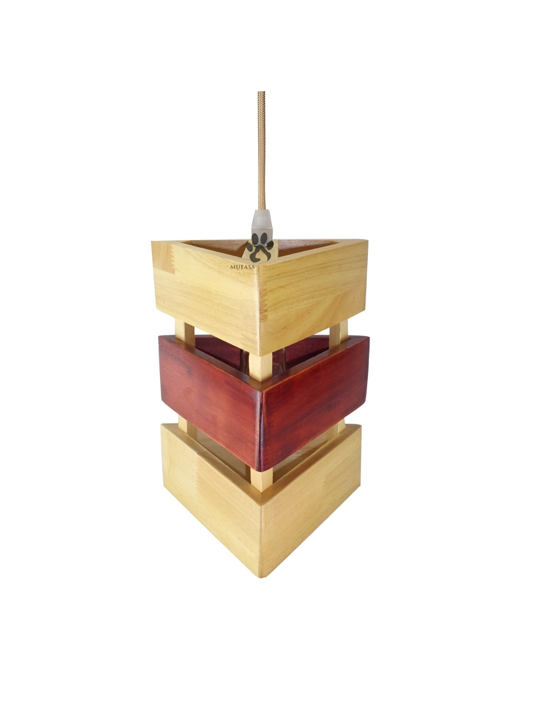 Mufasa Red & Yellow Triangle Shaped Ceiling Lamp
