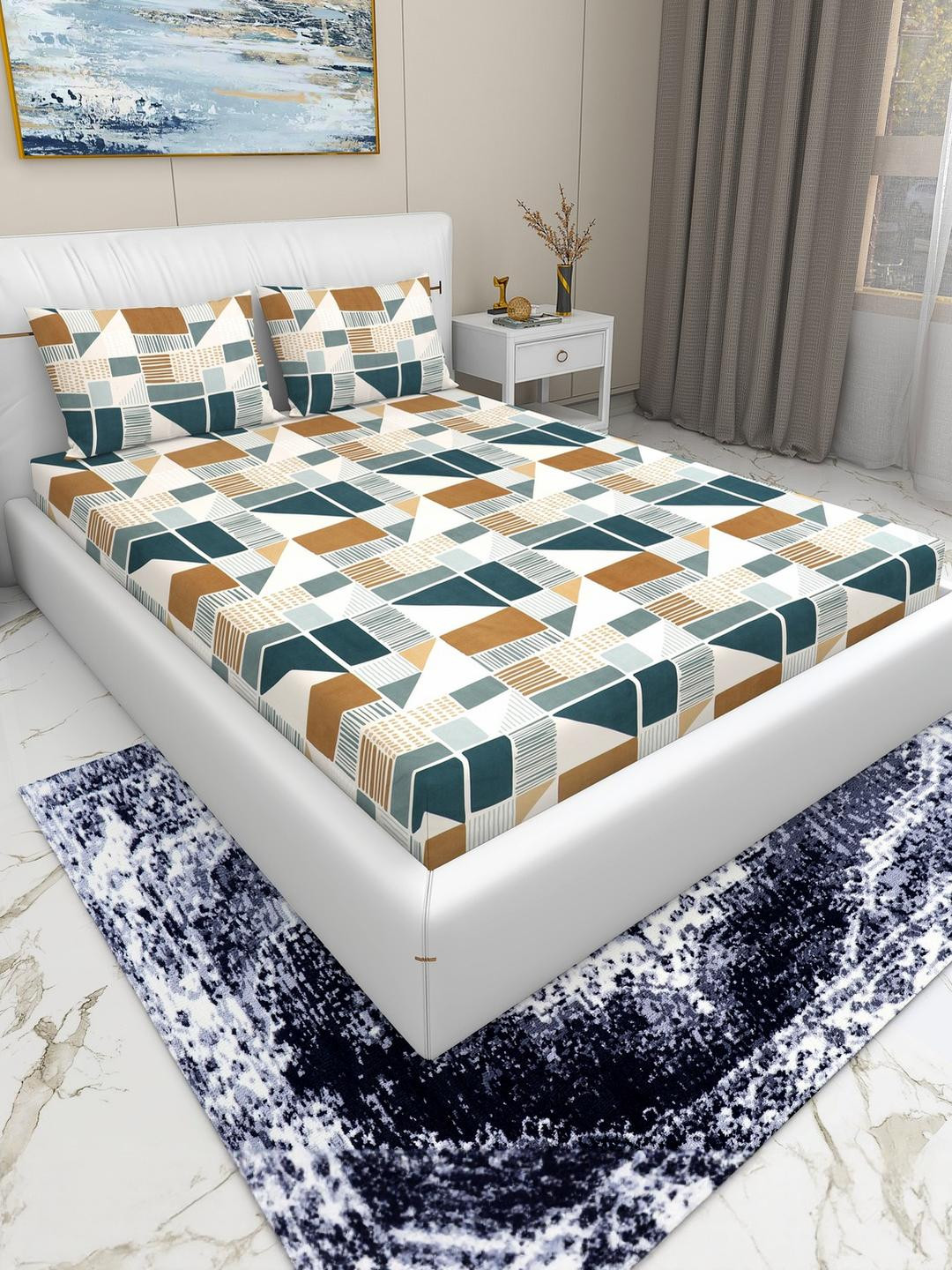 DREAM LIVING Flat King Size Double Bedsheet