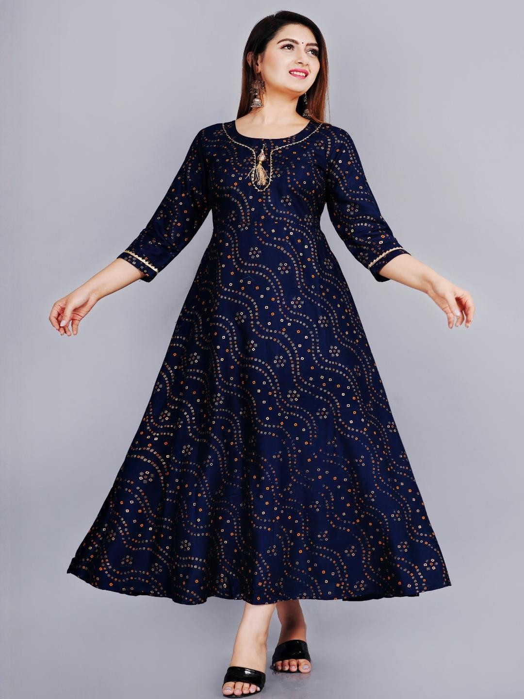 SIPEAK WEAR BETTER Women Blue Viscose Rayon Kurtis