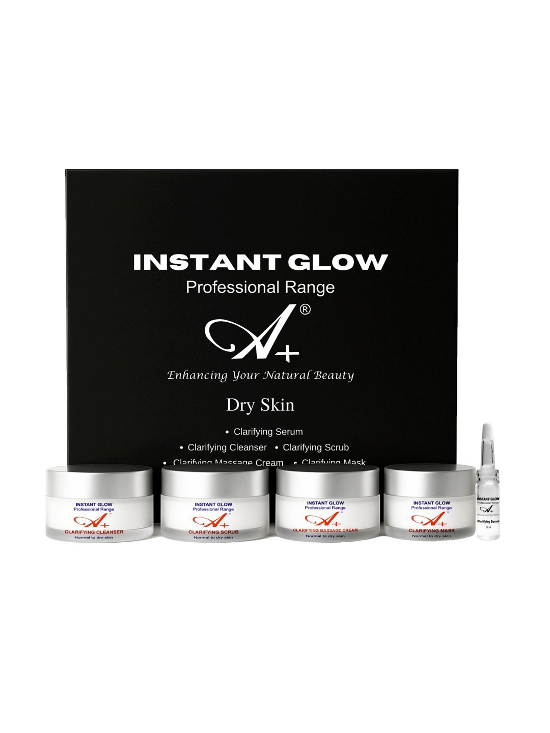 A+ Professional Range Instant Glow Dry Skin Facial Kit