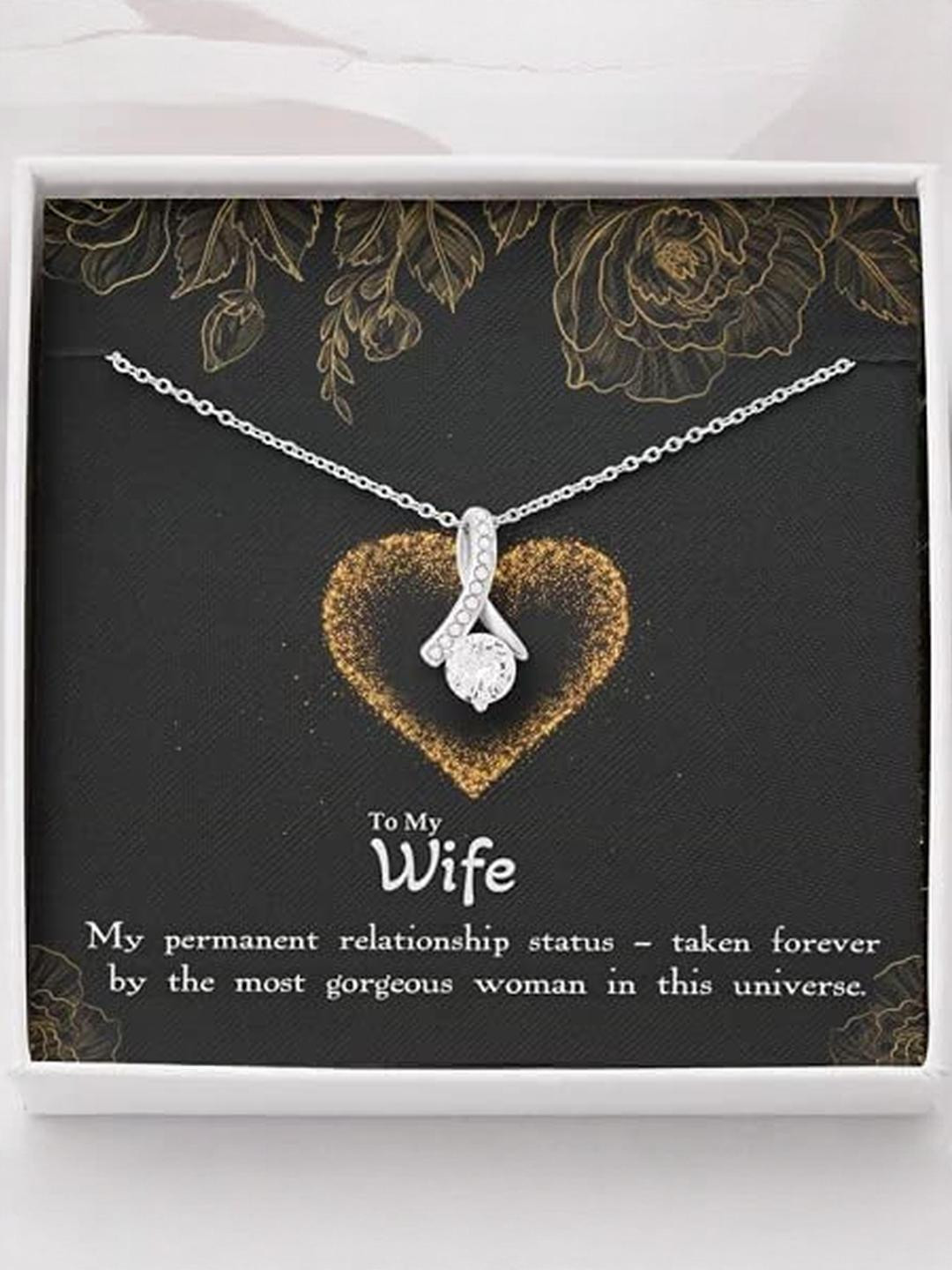 Silver Gift Girlfriend Necklace, To My Girlfriend Necklace, Gift For Girlfriend Anniversary Birthda