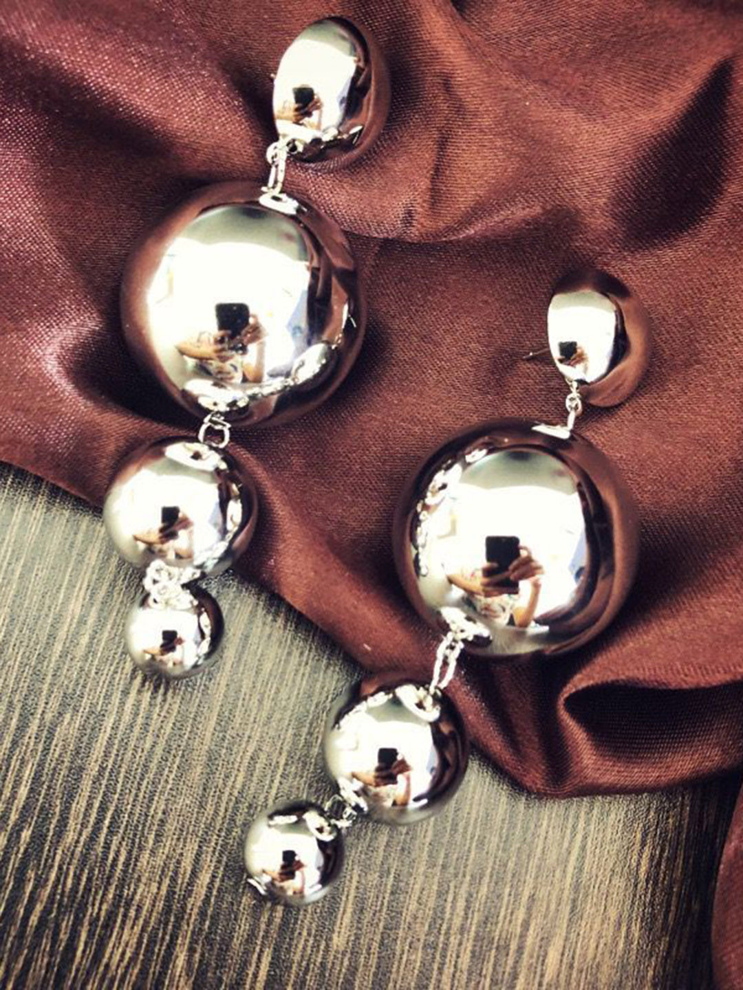 CORSICA Spherical Shaped Drop Earrings