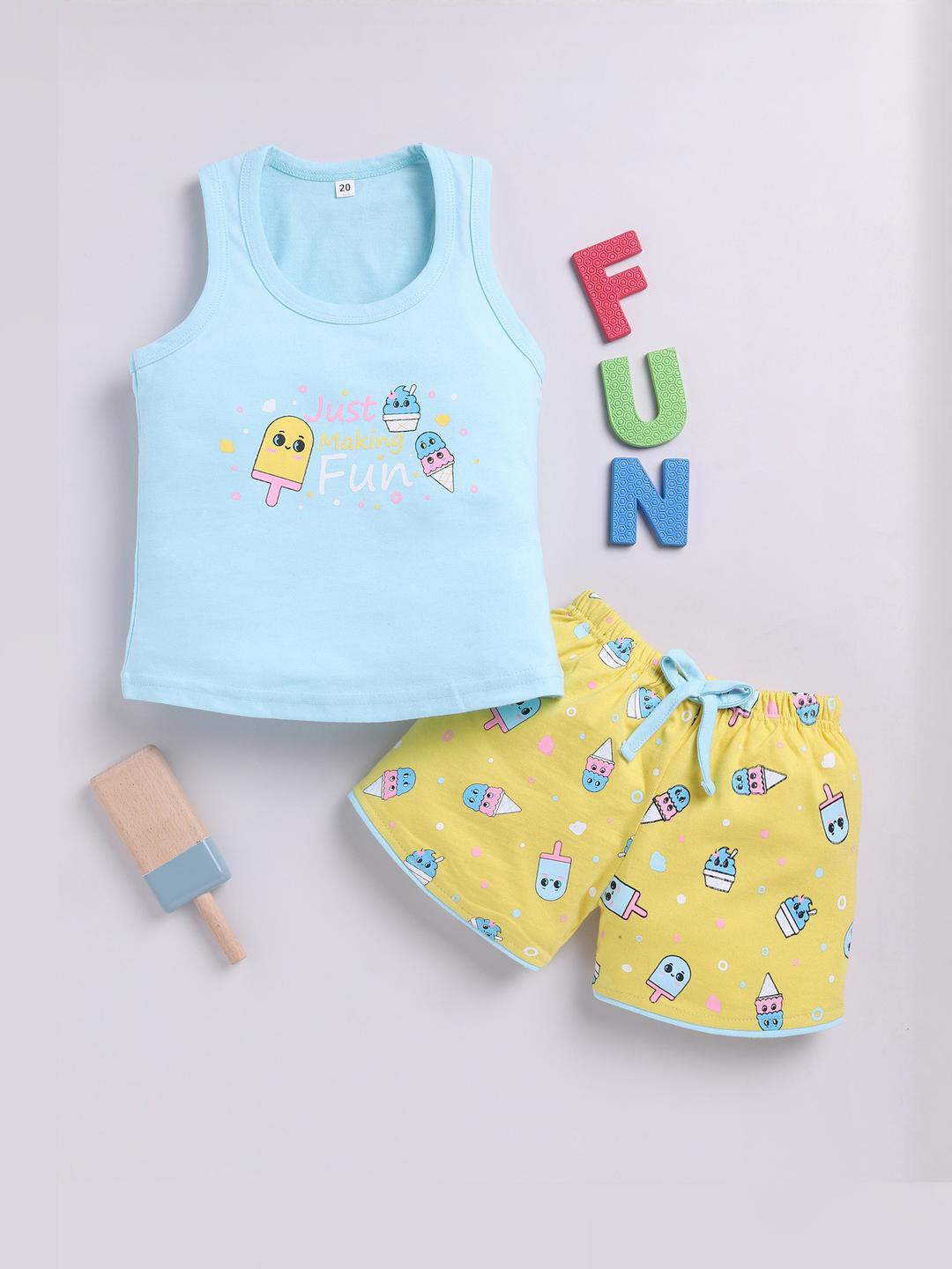carrydreams Girls Pure Cotton Clothing Set