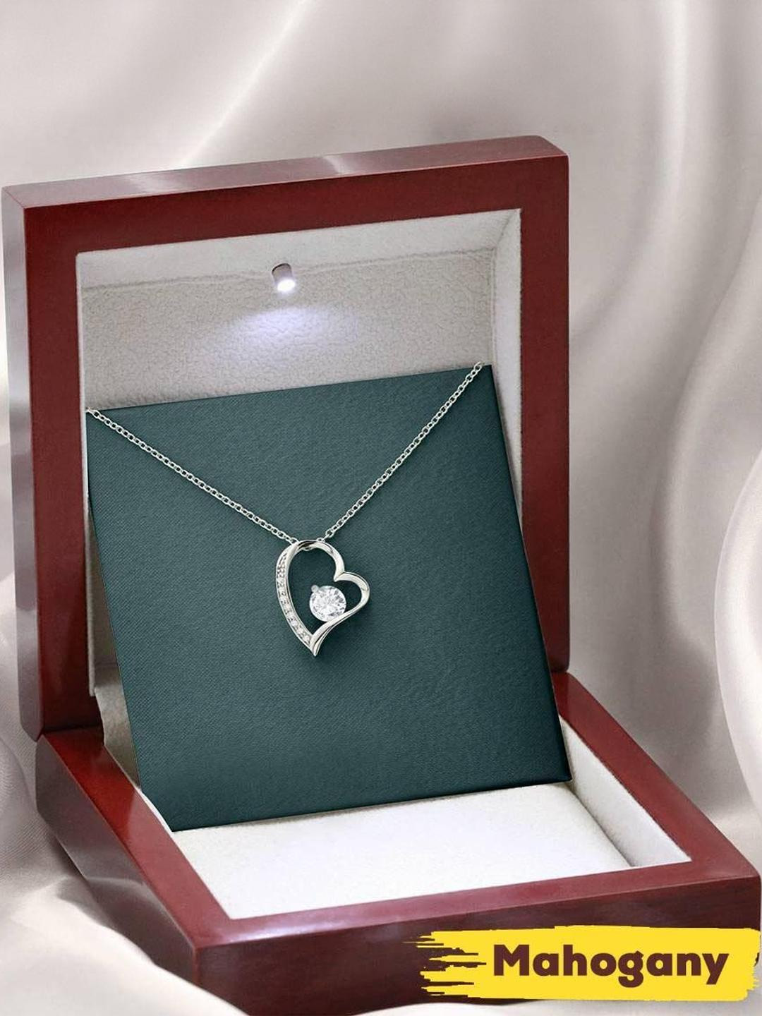 Sterling Silver Gift MOM NECKLACE, MOM MIGHT LIVE IN HEAVEN FOREVER LOVE NECKLACE FOR MOM