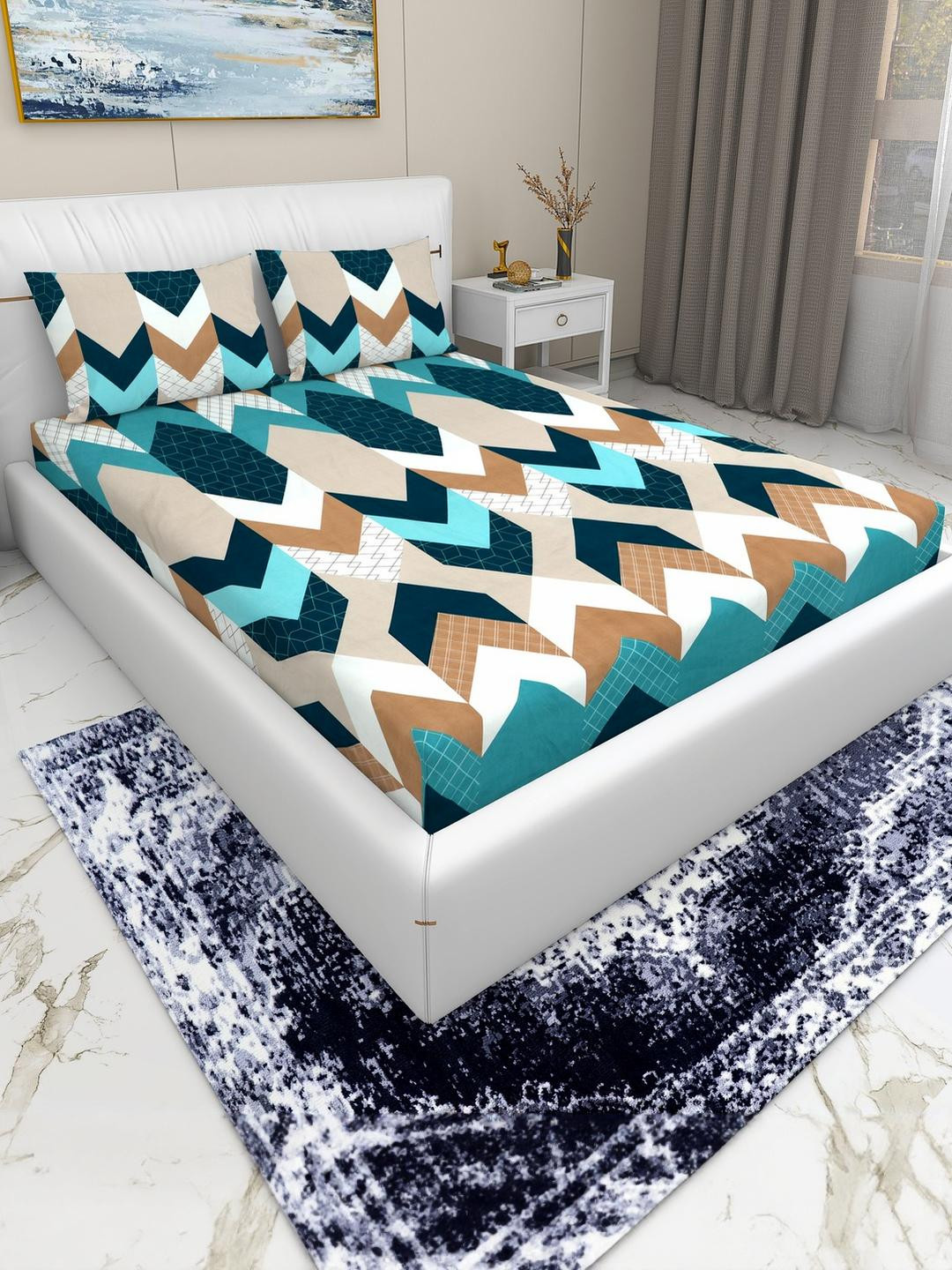 DREAM LIVING Flat King Size Double Bedsheet