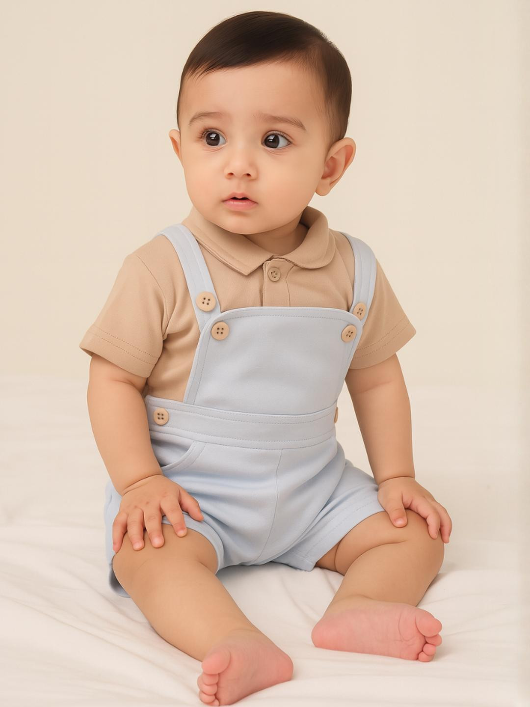 BURBN Kids-Unisex Summer dungarees