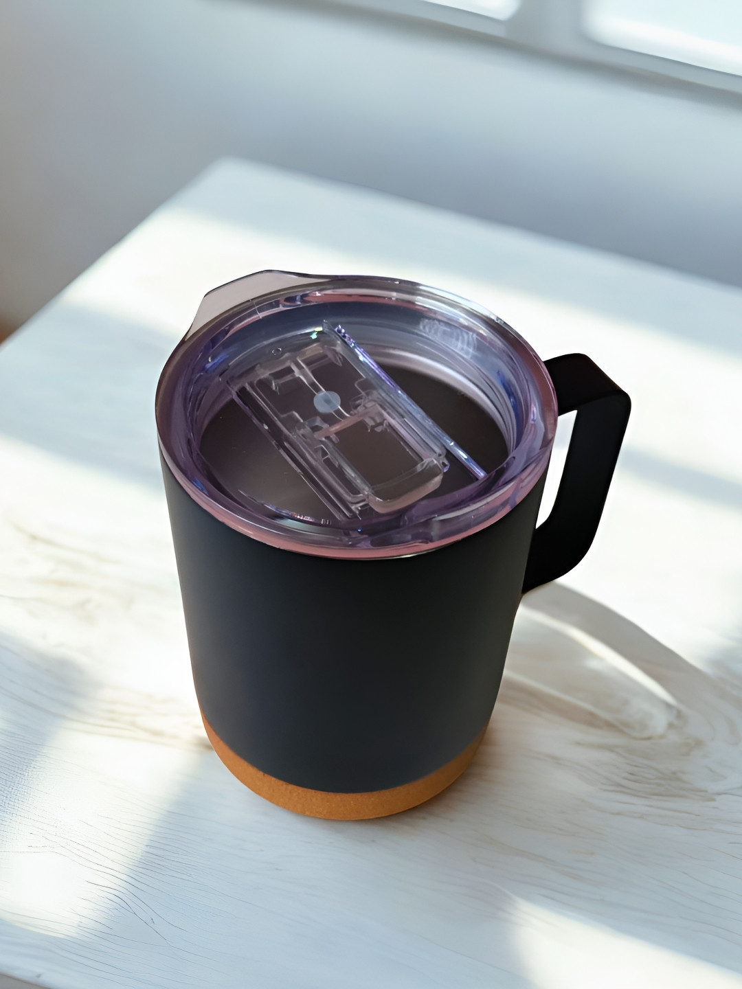 THE HOME CO. Black Stainless Steel Matte Cups and Mugs
