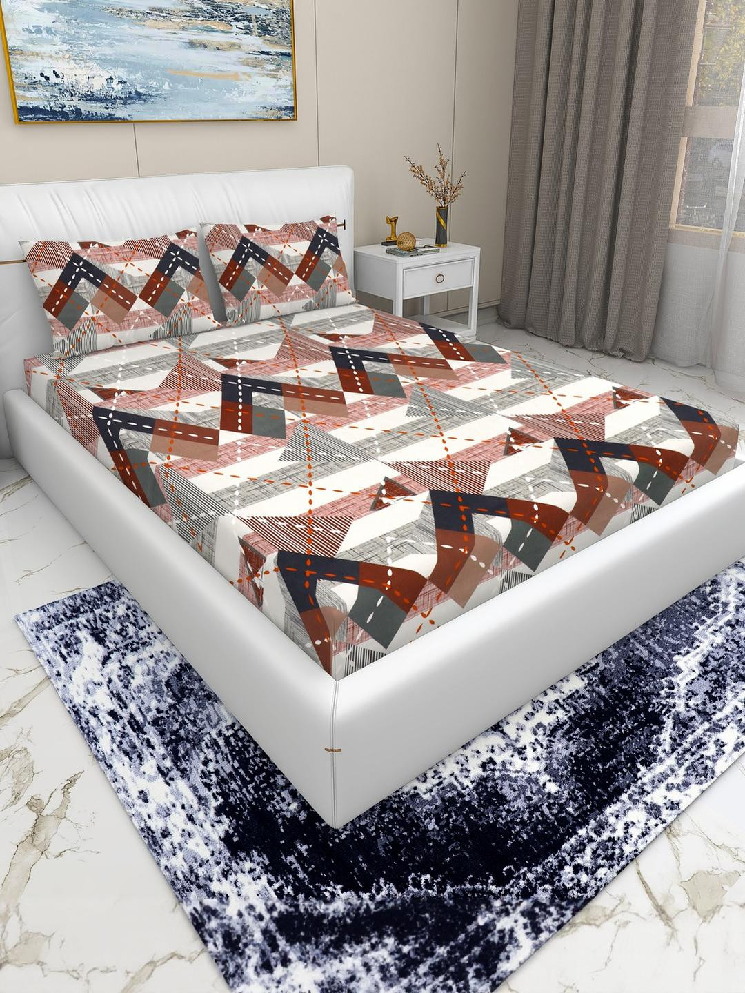 DREAM LIVING Flat King Size Double Bedsheet