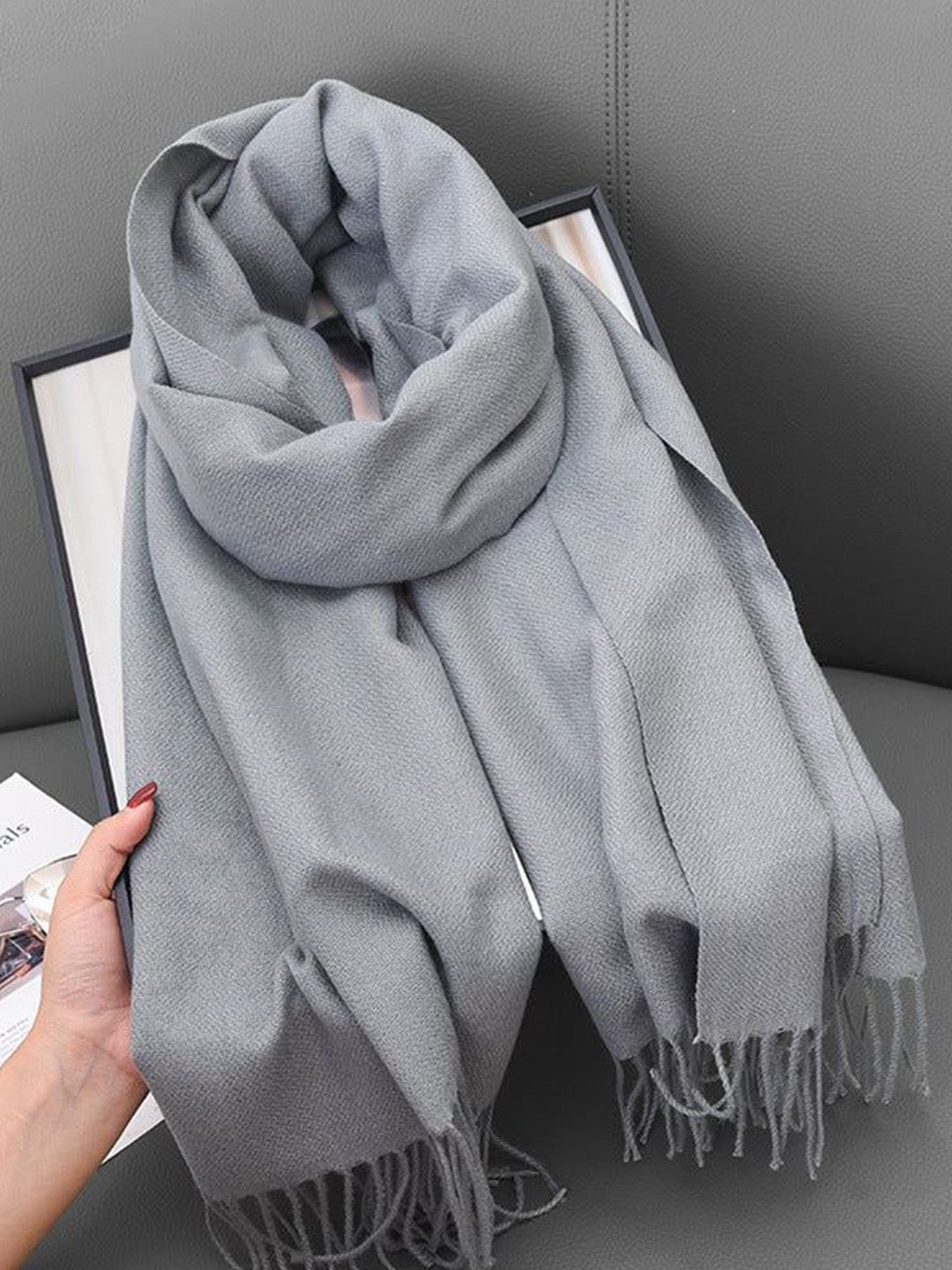 QUECY Women Scarf with Tasselles
