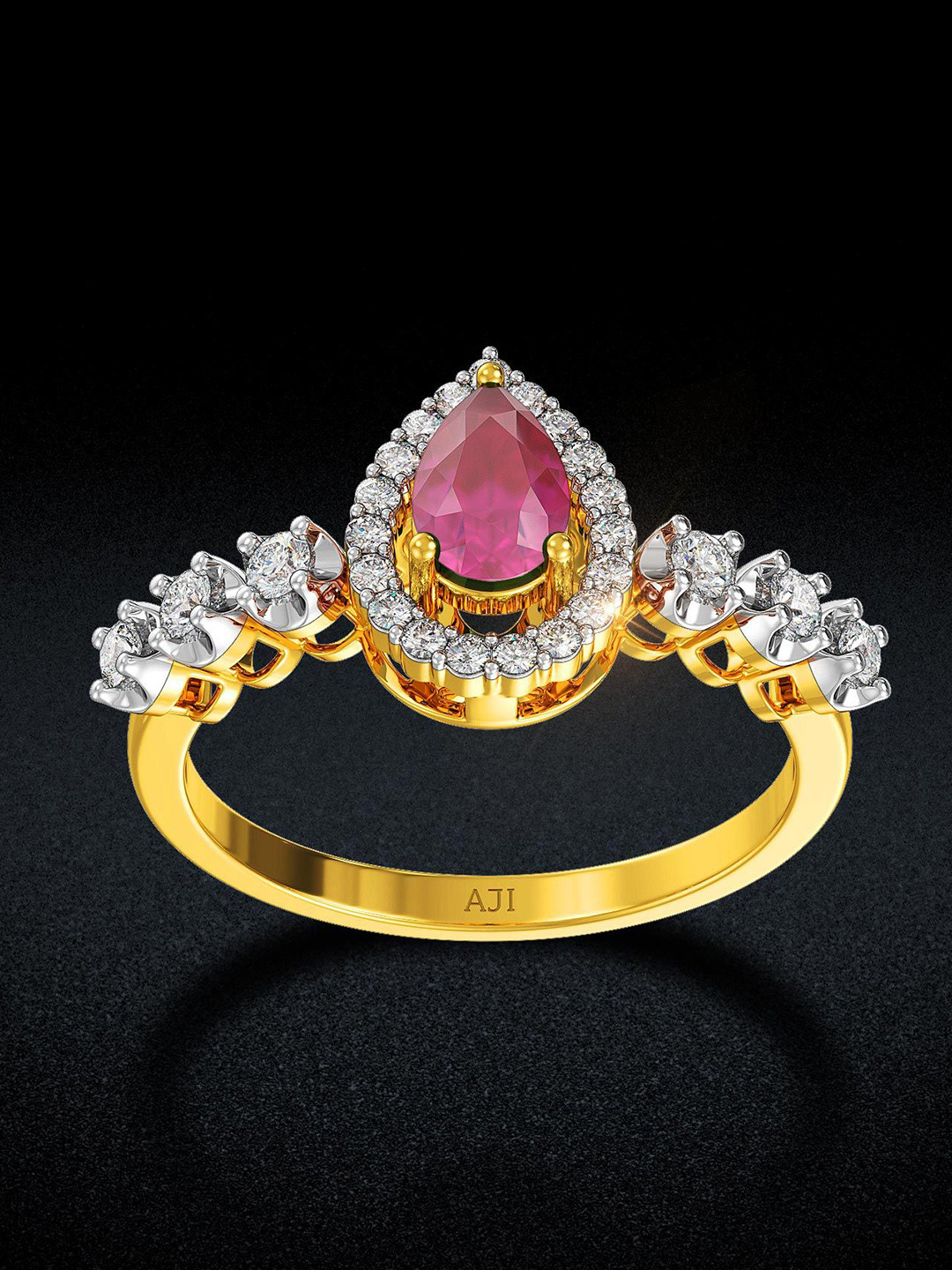 Droplet Grace Diamond Ring