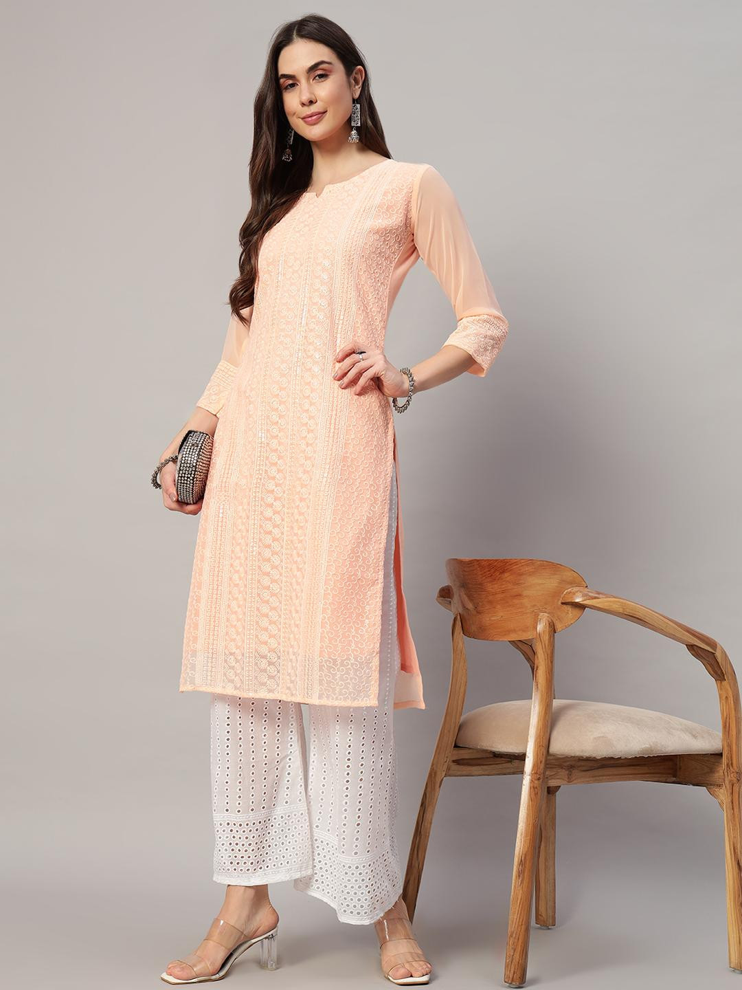 Umoly Embroidered Chikankari Kurtis