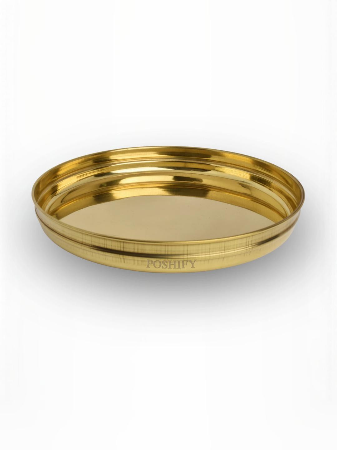 POSHIFY Pooja Brass Thali Pooja Essentials