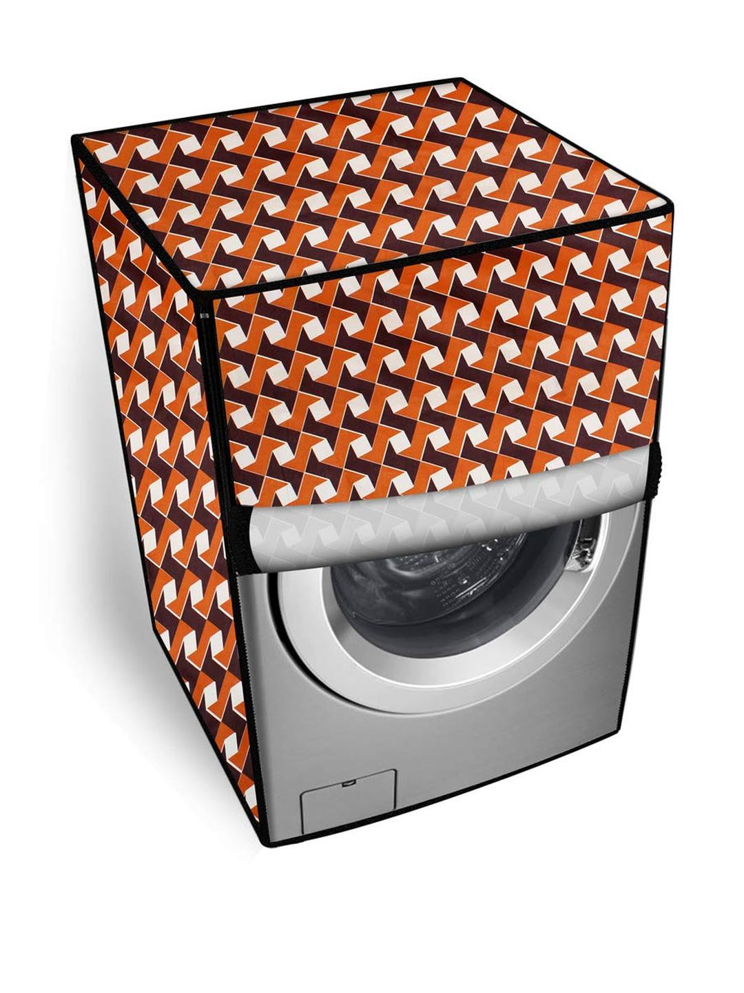 The Furnishing Tree Orange PVC Washing Machine Cover