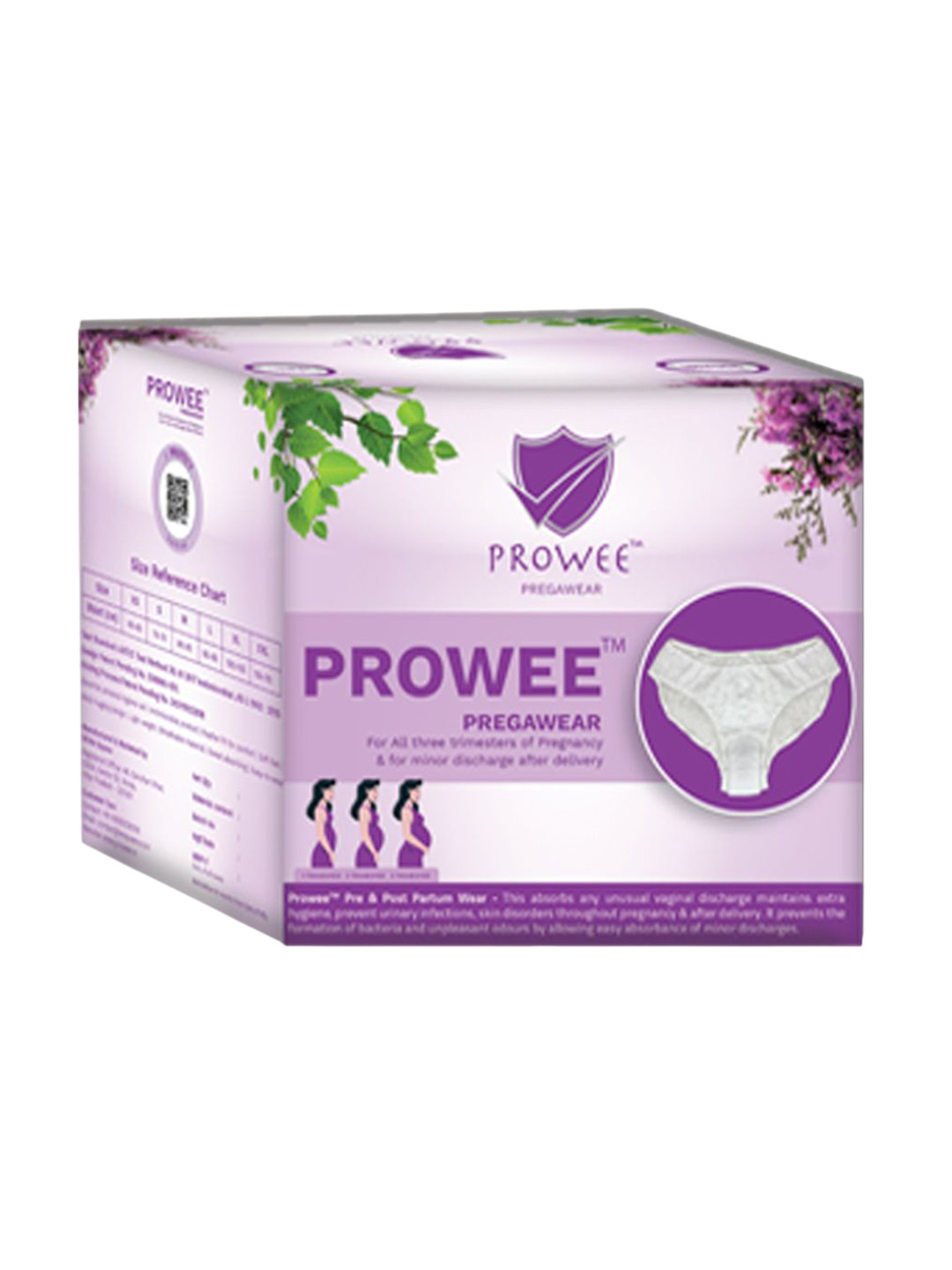 Pregawear 10Pc Rash Free Antifungal Anti-Rash Light Discharge & Stains Pregnancy Panty