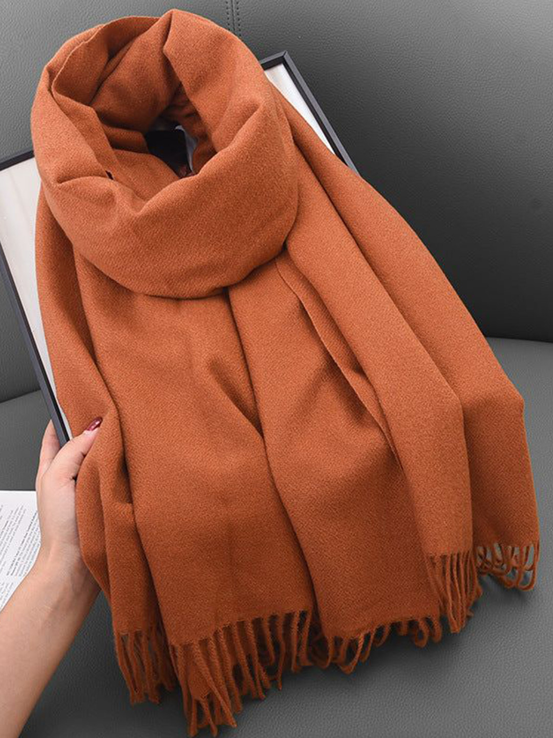 QUECY Women Scarf with Tasselles